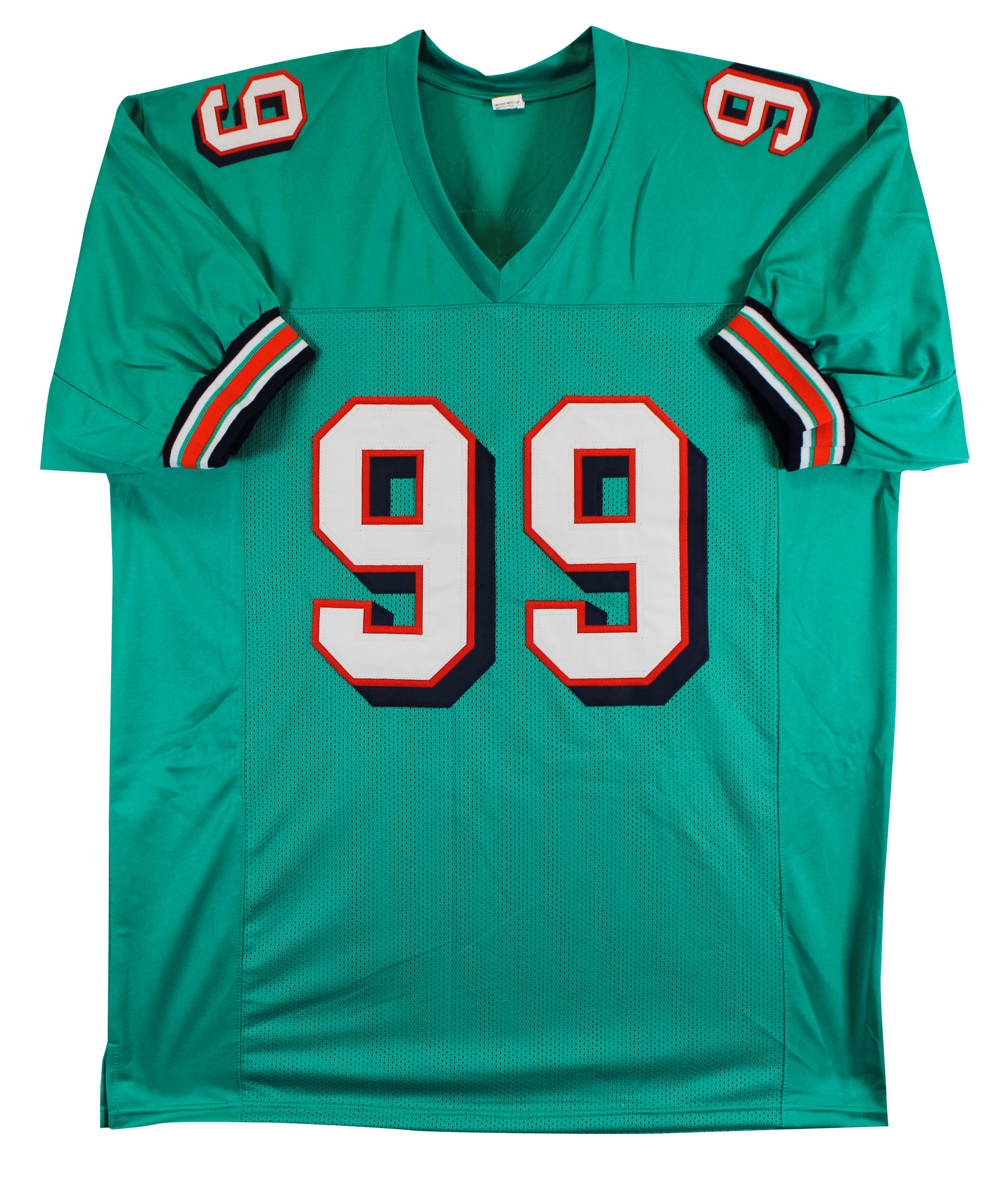 Jason Taylor Authentic Signed Teal Pro Style Jersey Autographed BAS #BS78060