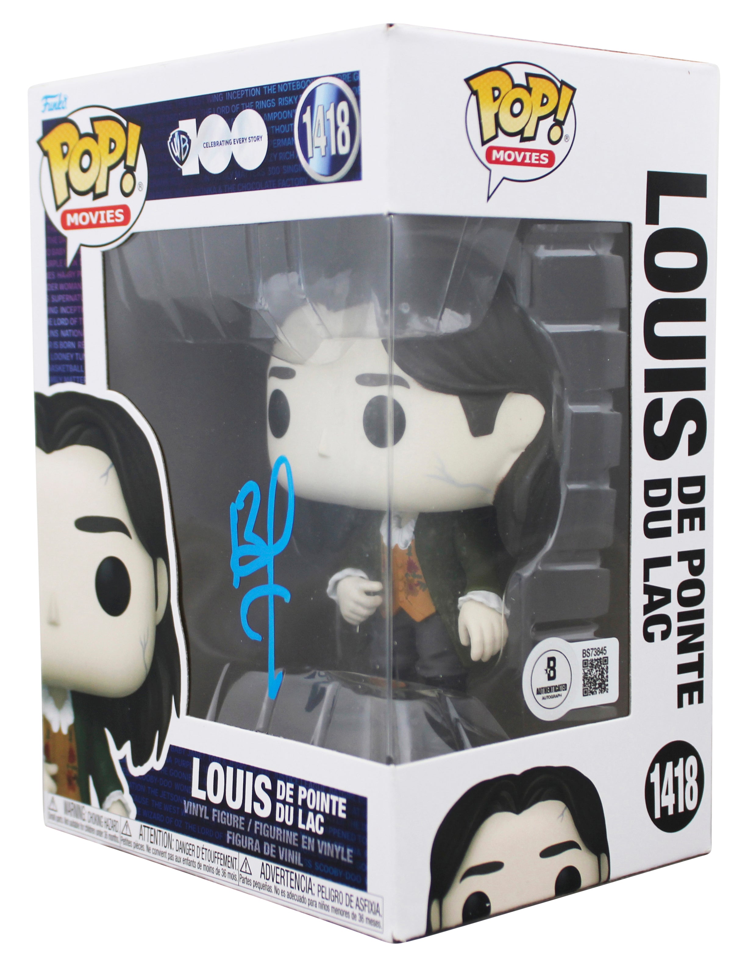 Brad Pitt Interview with the Vampire Signed #1418 Funko Pop Vinyl Figure BAS