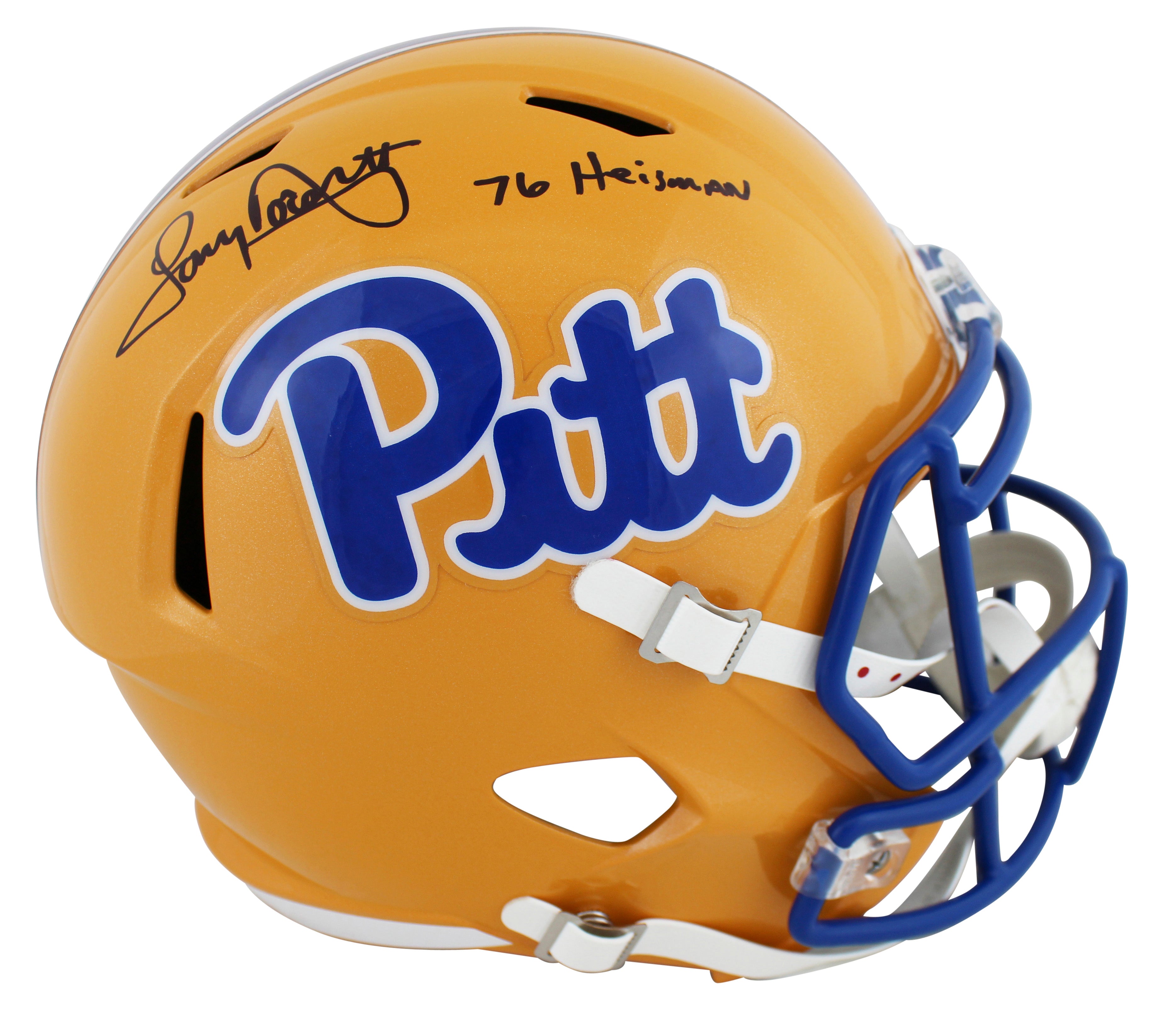 Pittsburgh Tony Dorsett "76 Heisman" Signed F/S Speed Rep Helmet W/ Case BAS Wit