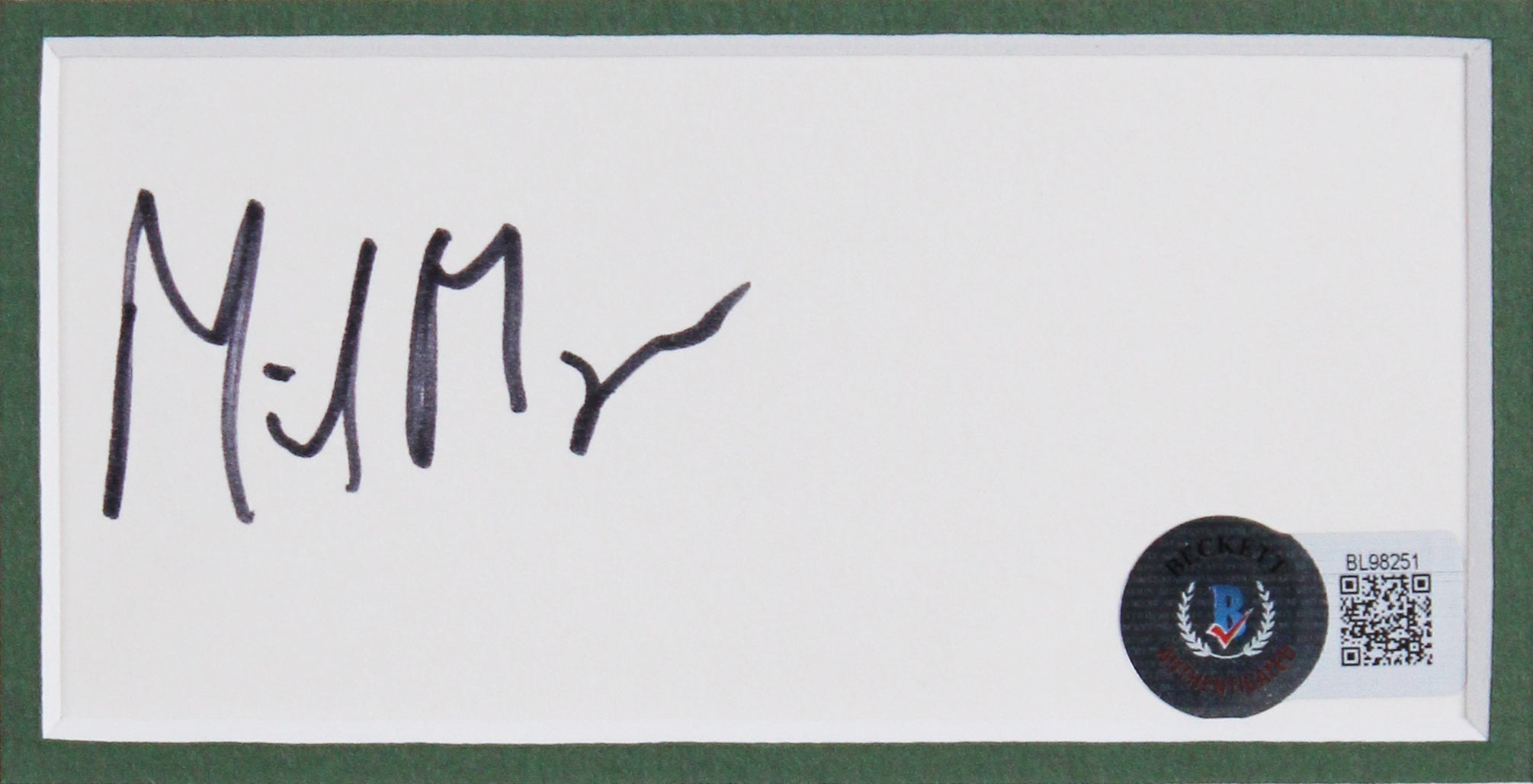 Mike Myers Shrek Authentic Signed & Framed 3x5 Index Card BAS #BL98251