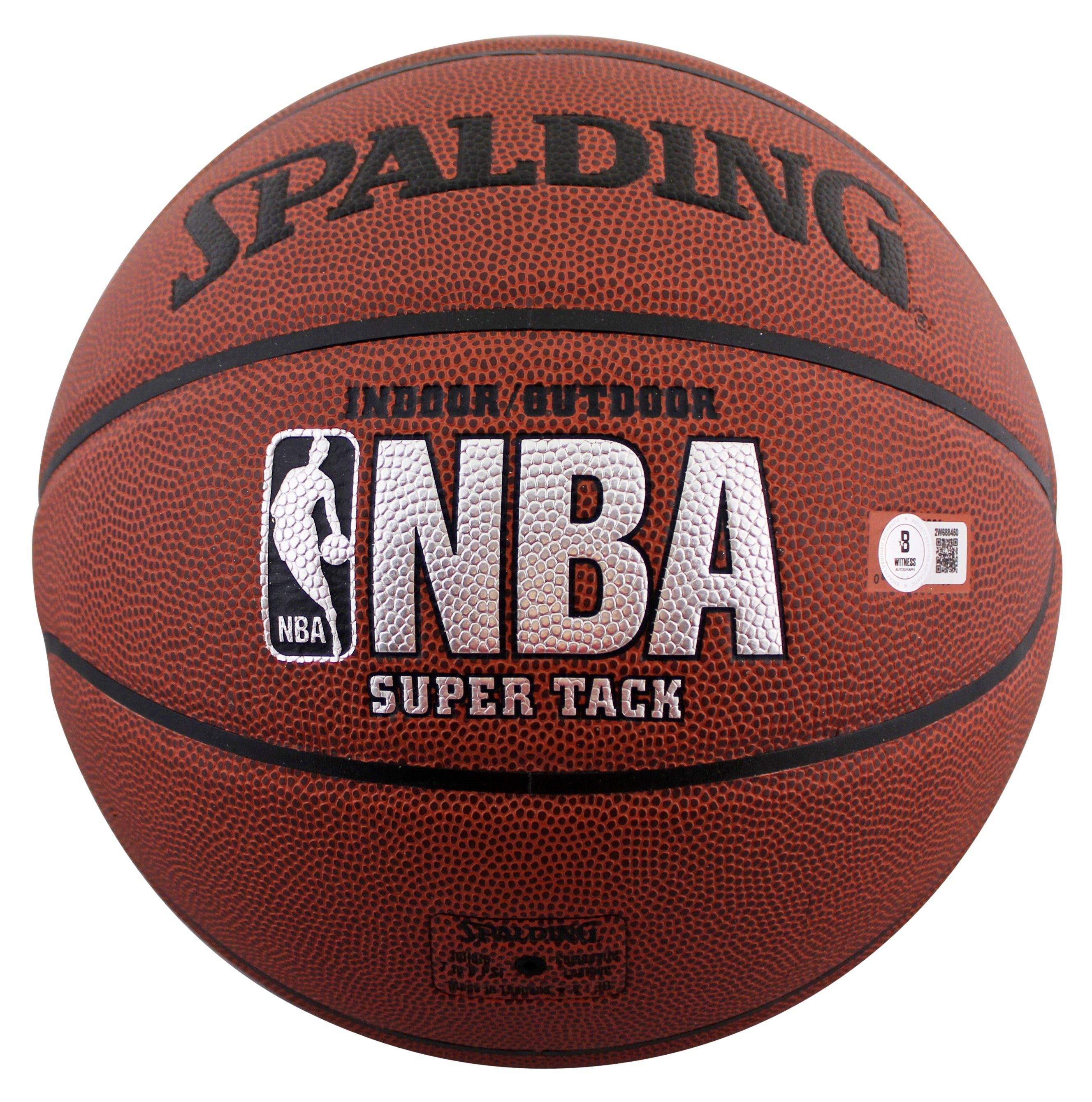 Magic Johnson & Isiah Thomas Signed Spalding Basketball BAS Witnessed #2W688450