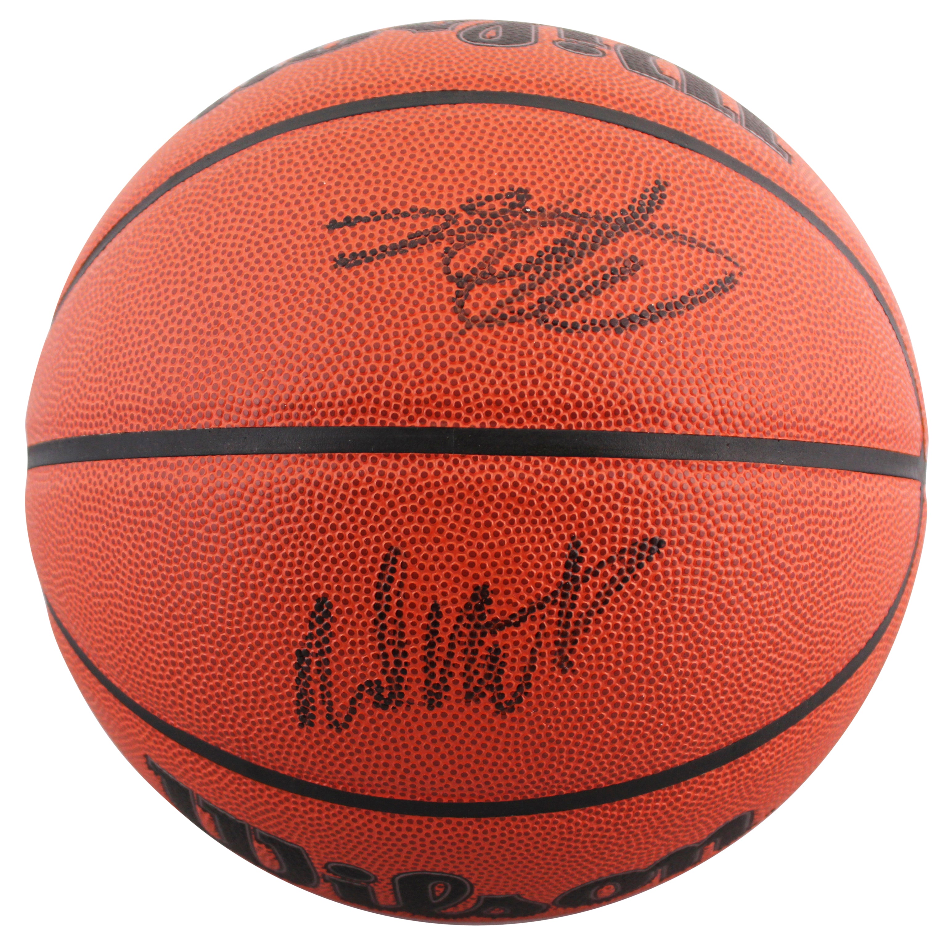 De'Aaron Fox & Malik Monk Authentic Signed Spalding Basketball BAS #BP33077