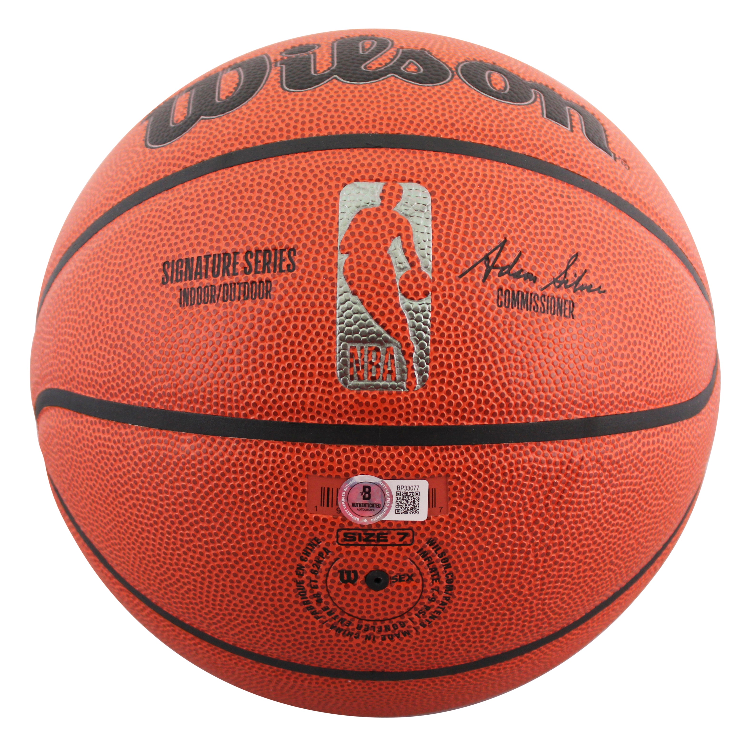 De'Aaron Fox & Malik Monk Authentic Signed Spalding Basketball BAS #BP33077