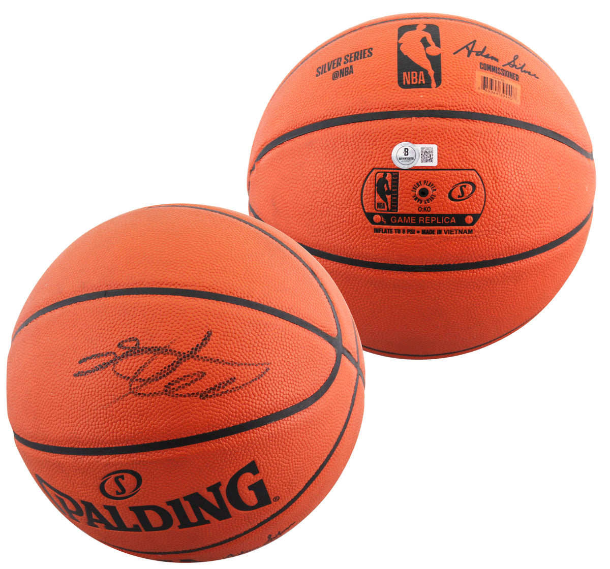 Spurs De'Aaron Fox Authentic Signed Spalding I/O Basketball BAS #BP33078