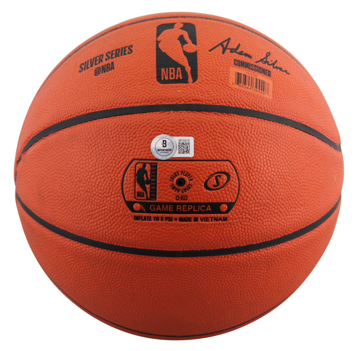 Spurs De'Aaron Fox Authentic Signed Spalding I/O Basketball BAS #BP33078