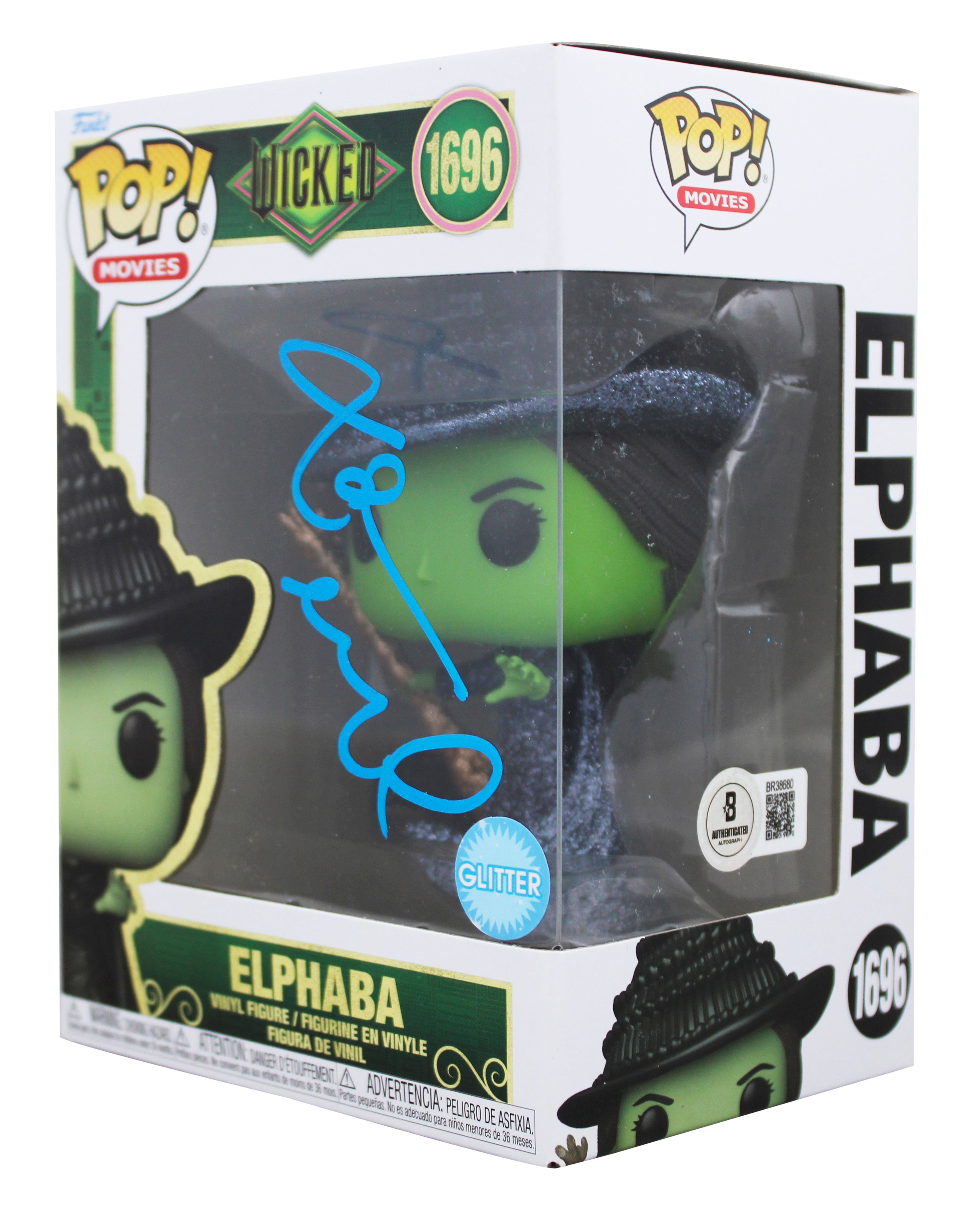Idina Menzel Wicked Authentic Signed Elphaba #1696 Funko Pop Vinyl Figure BAS