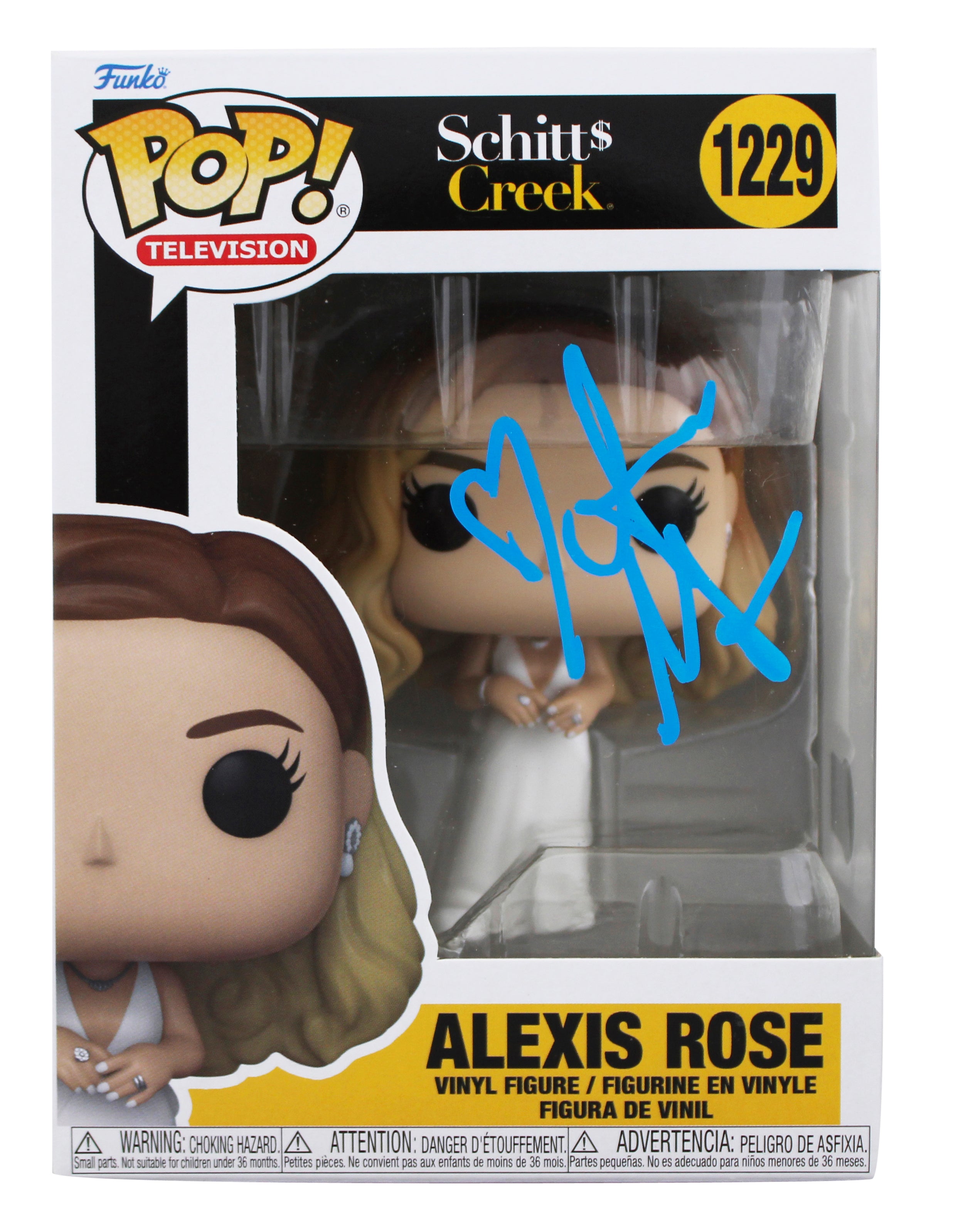 Annie Murphy Schitt's Creek Signed Alexis Rose #1229 Funko Pop Vinyl Figure BAS