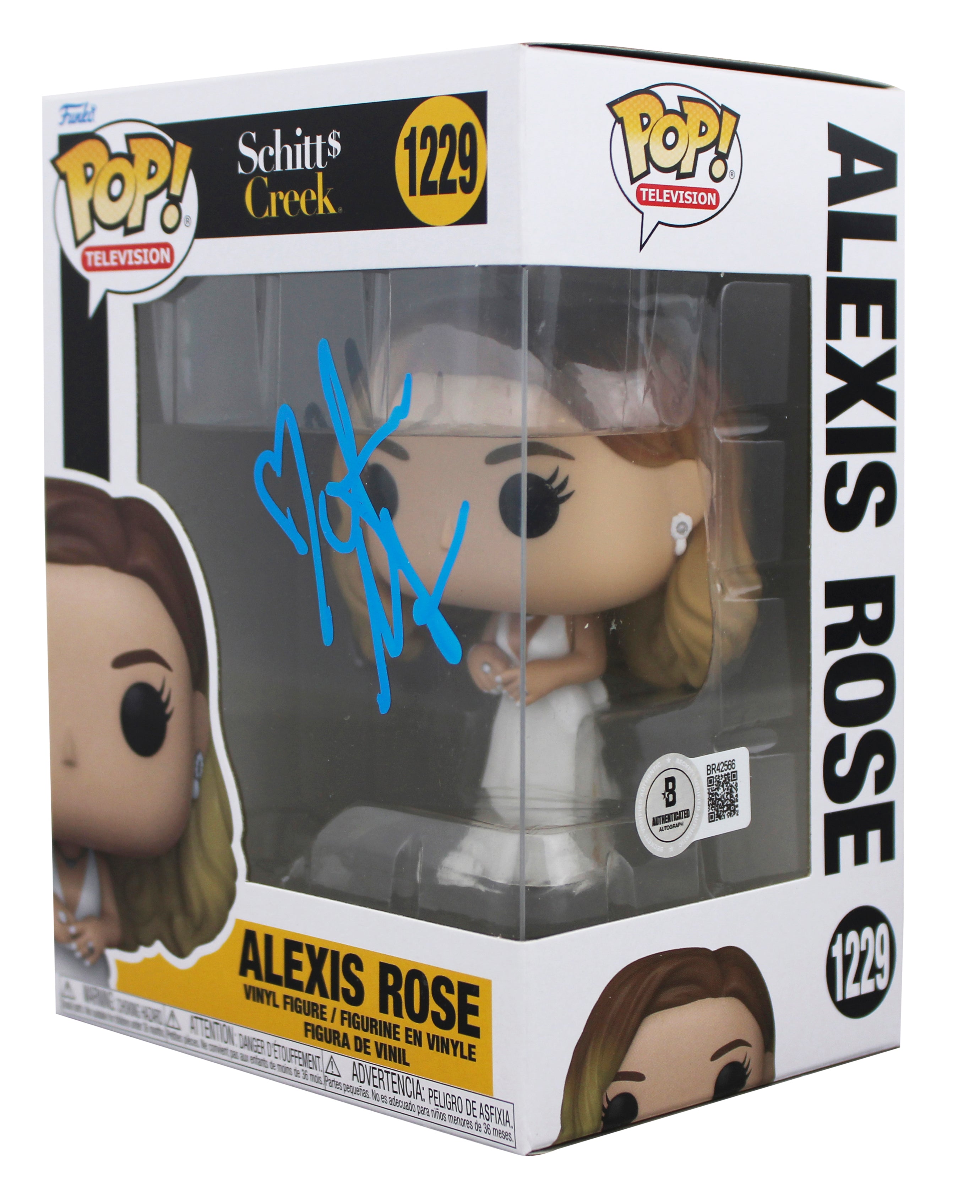 Annie Murphy Schitt's Creek Signed Alexis Rose #1229 Funko Pop Vinyl Figure BAS