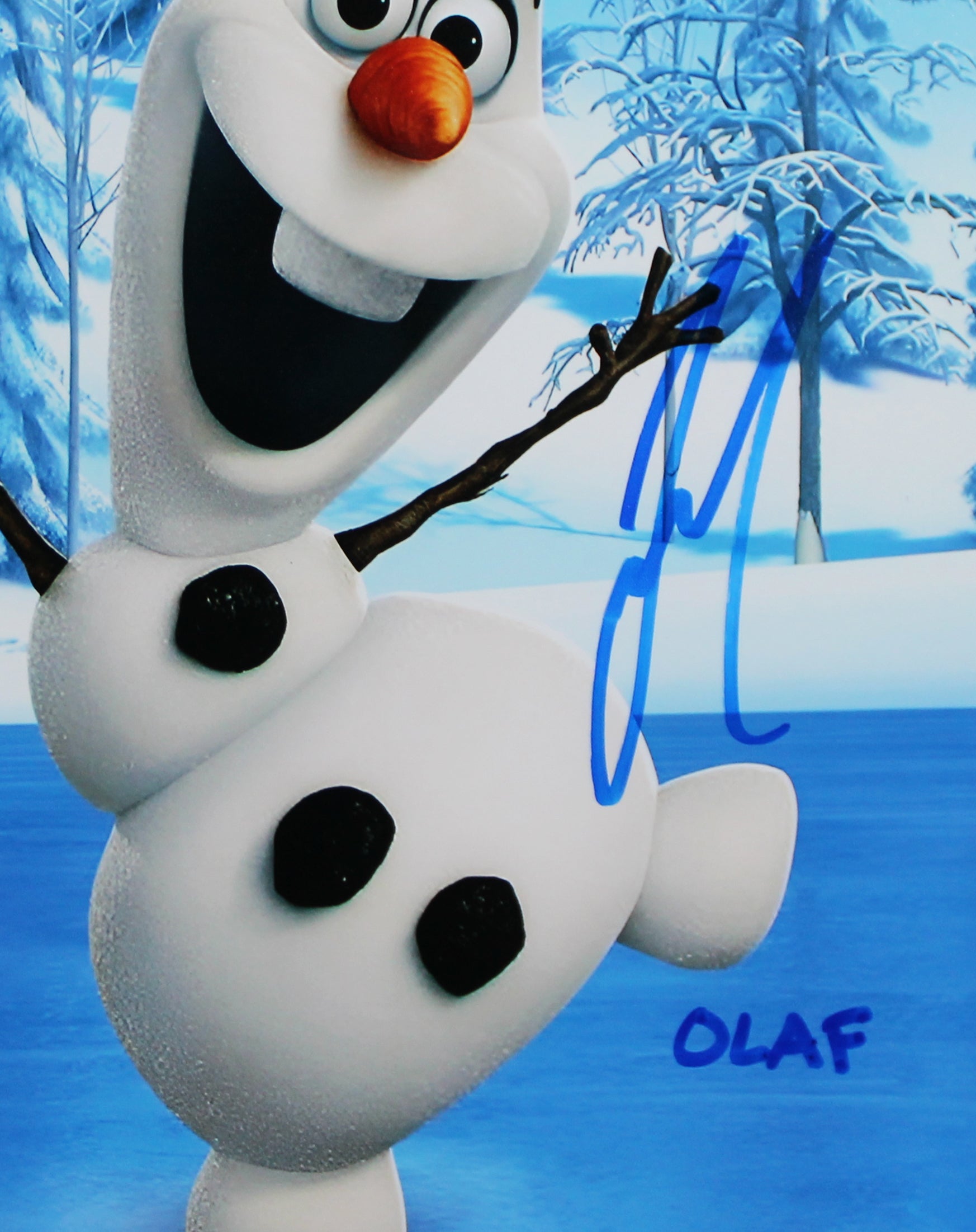 Frozen Idina Menzel, Josh Gad & Kristen Bell Authentic Signed Framed Display BAS