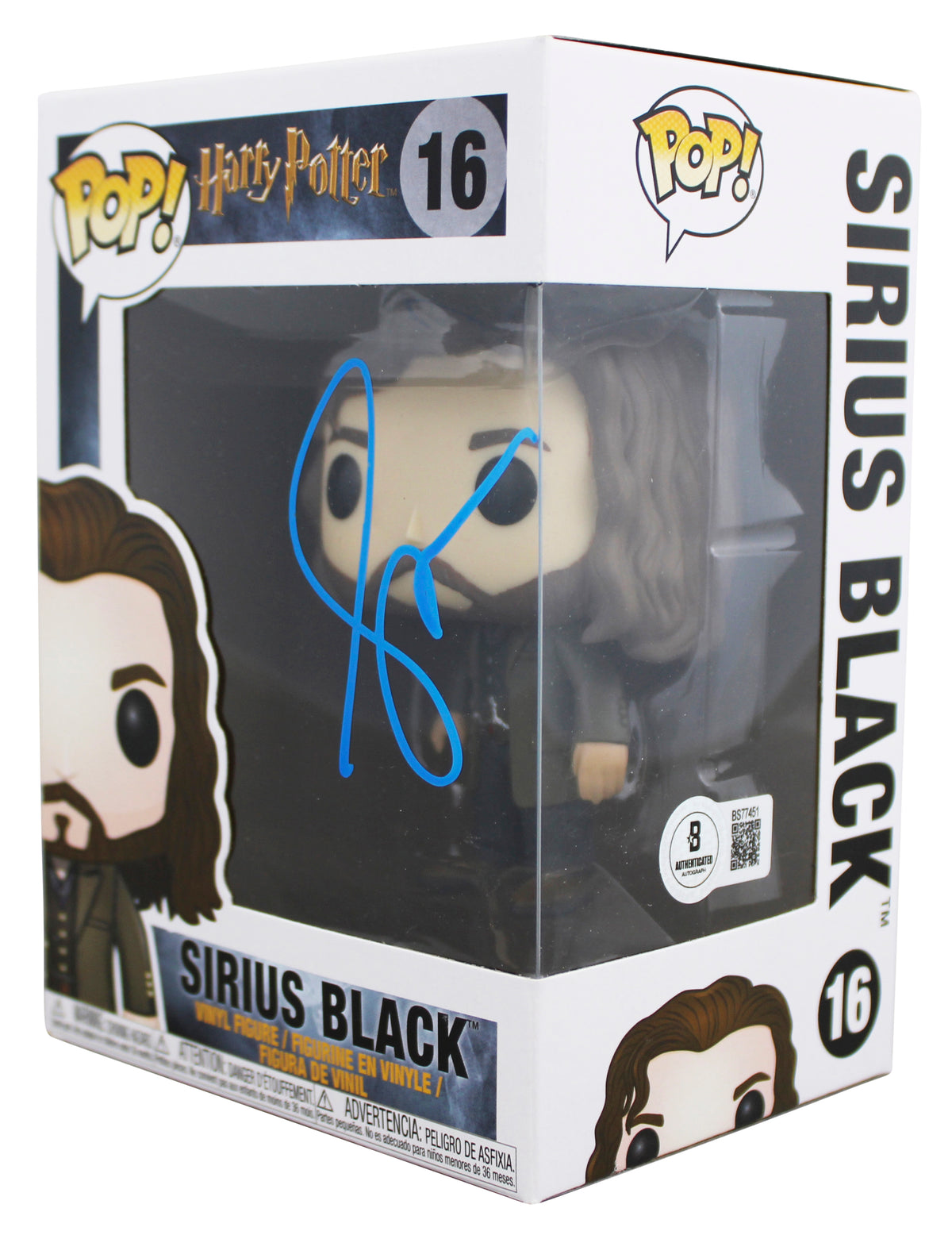 Gary Oldman Harry Potter Signed Sirius Black #16 Funko Pop Vinyl Figure BAS
