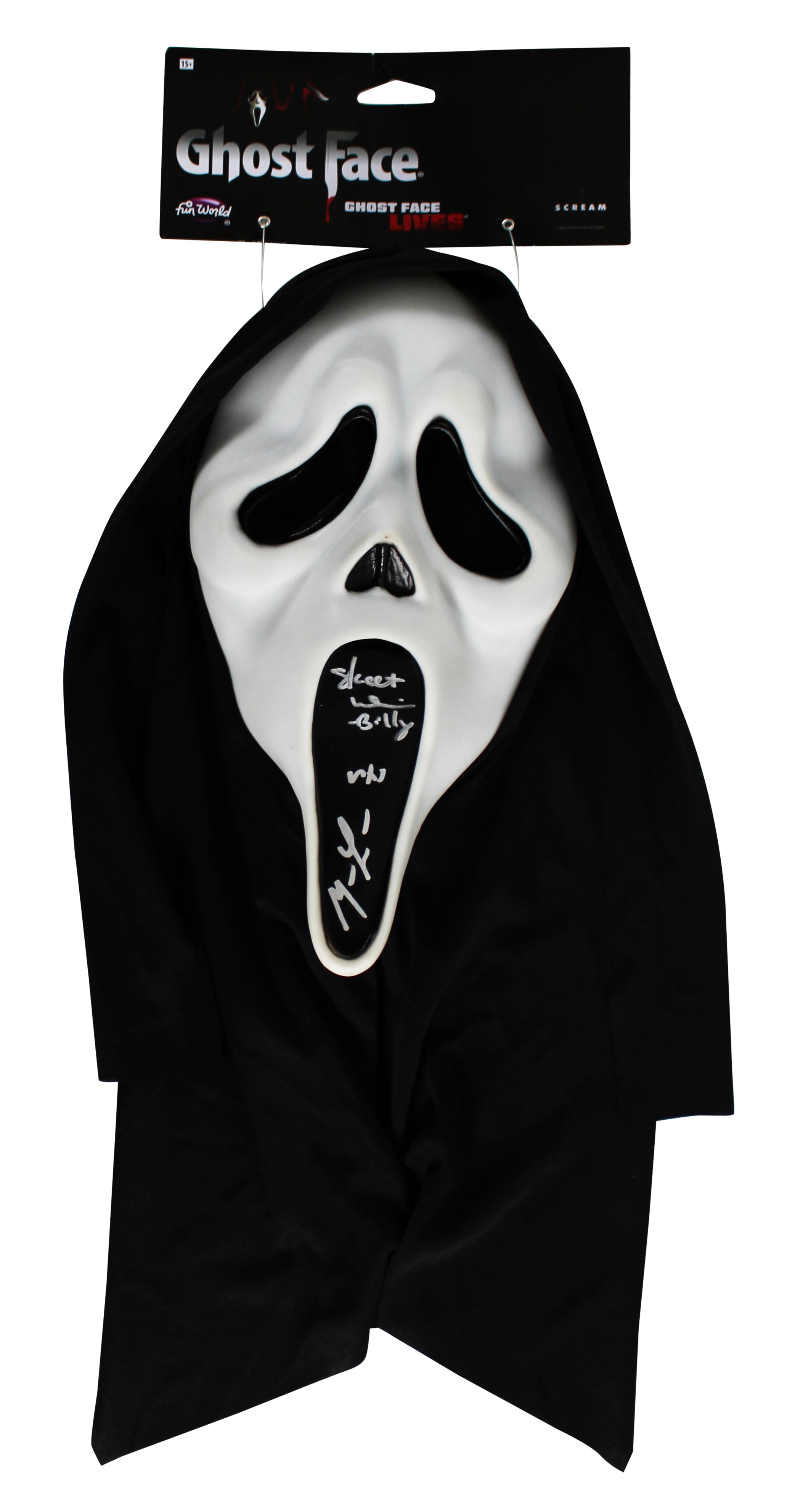 Matthew Lillard & Skeet Ulrich Scream Signed Ghostface Mask BAS Witnessed