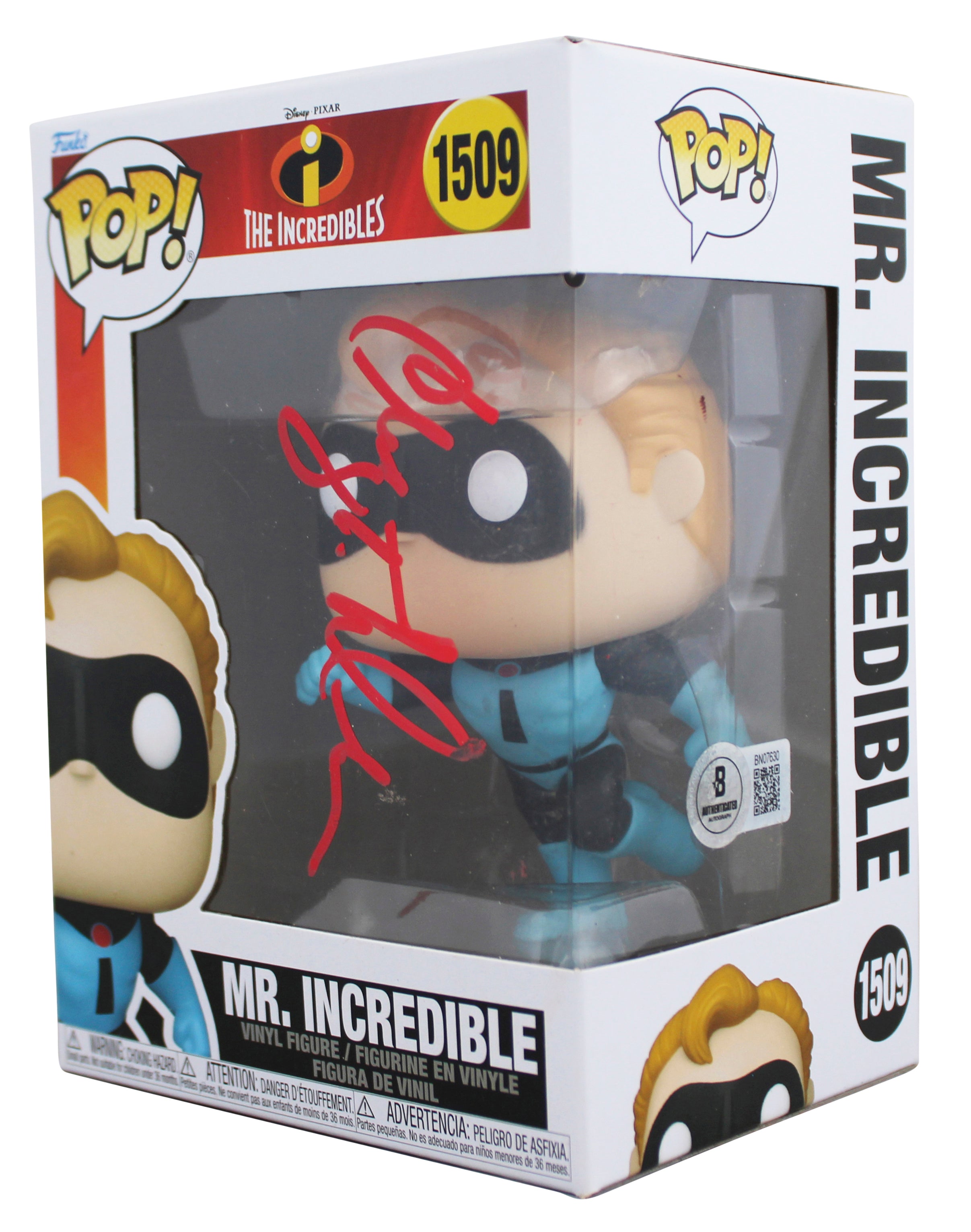 Craig T. Nelson Signed Mr. Incredible #1509 Funko Pop Vinyl Figure BAS #BN07630