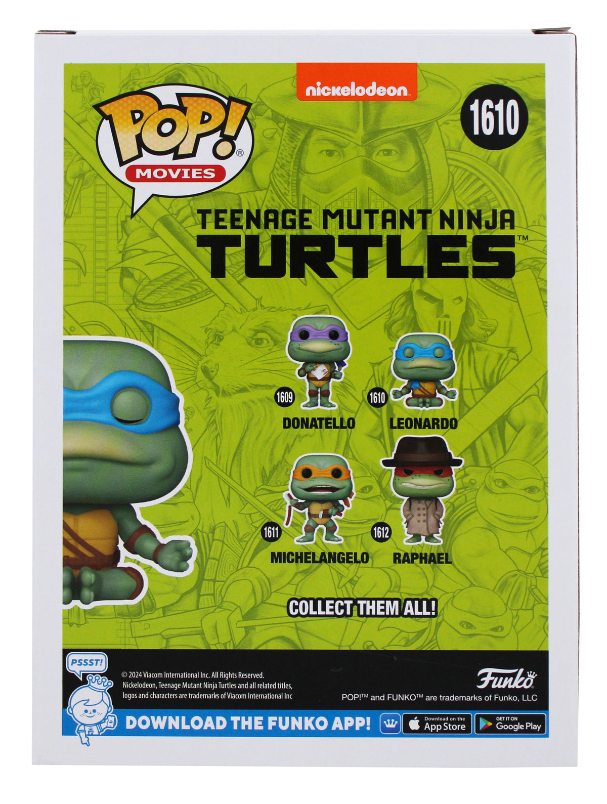 Seth Green TMNT Signed Leonardo #1610 Funko Pop Vinyl Figure JSA #CE80380