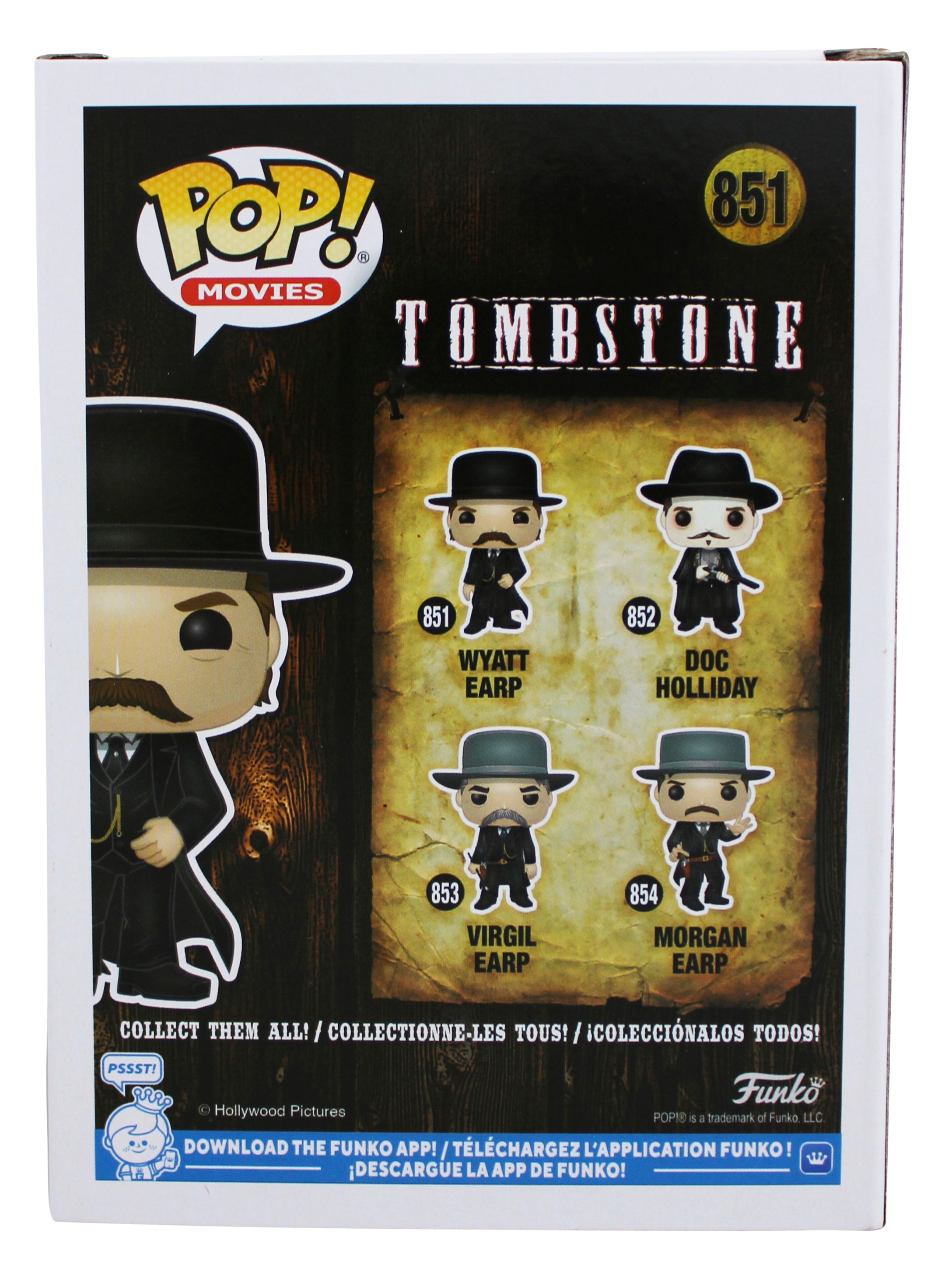 Kurt Russell Tombstone Signed Wyatt Earp #851 Funko Pop Figure BAS #BS73867