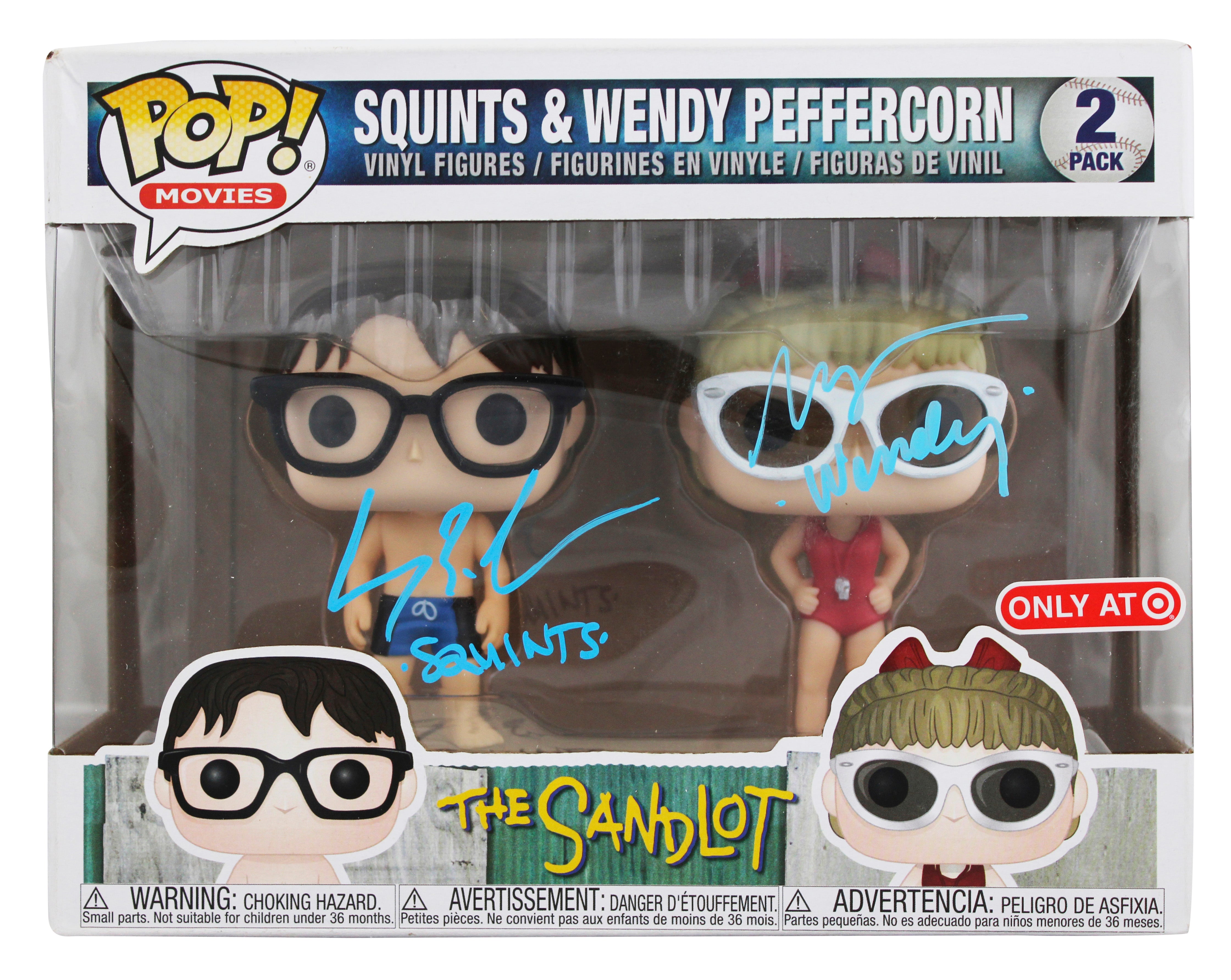 Sandlot (2) Leopardi & Shelton Signed 2 Pack Funko Pop Vinyl Figure PSA #AE45741