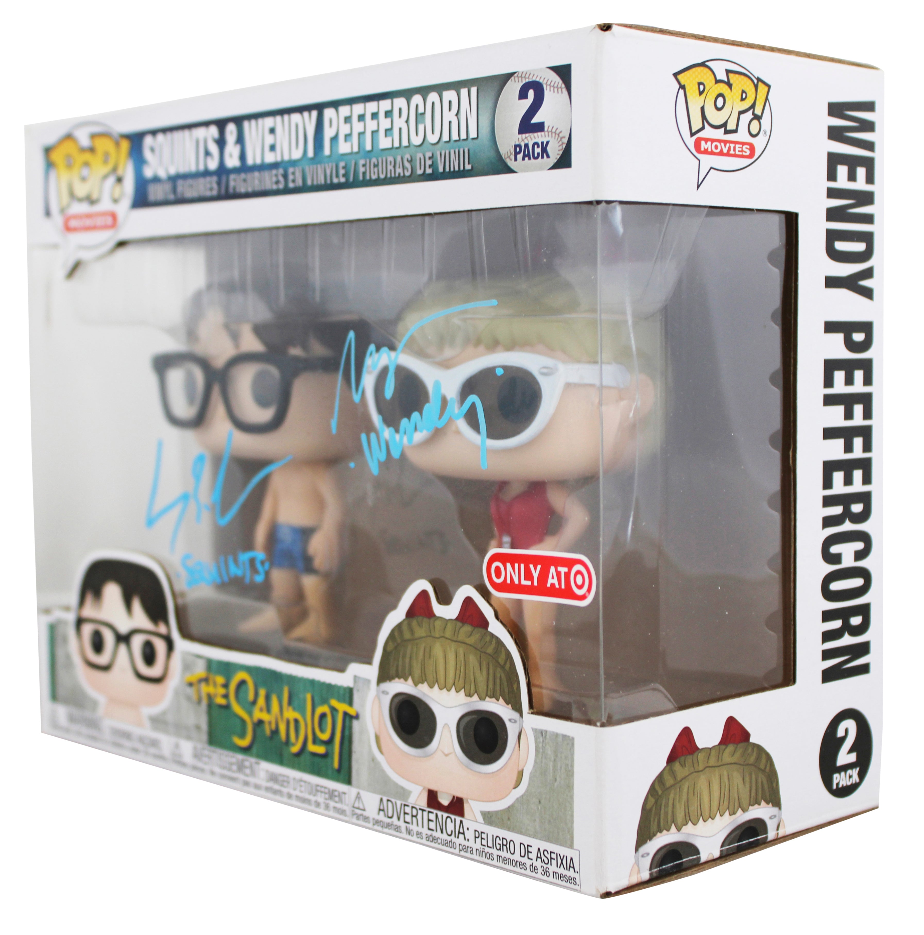 Sandlot (2) Leopardi & Shelton Signed 2 Pack Funko Pop Vinyl Figure PSA #AE45741