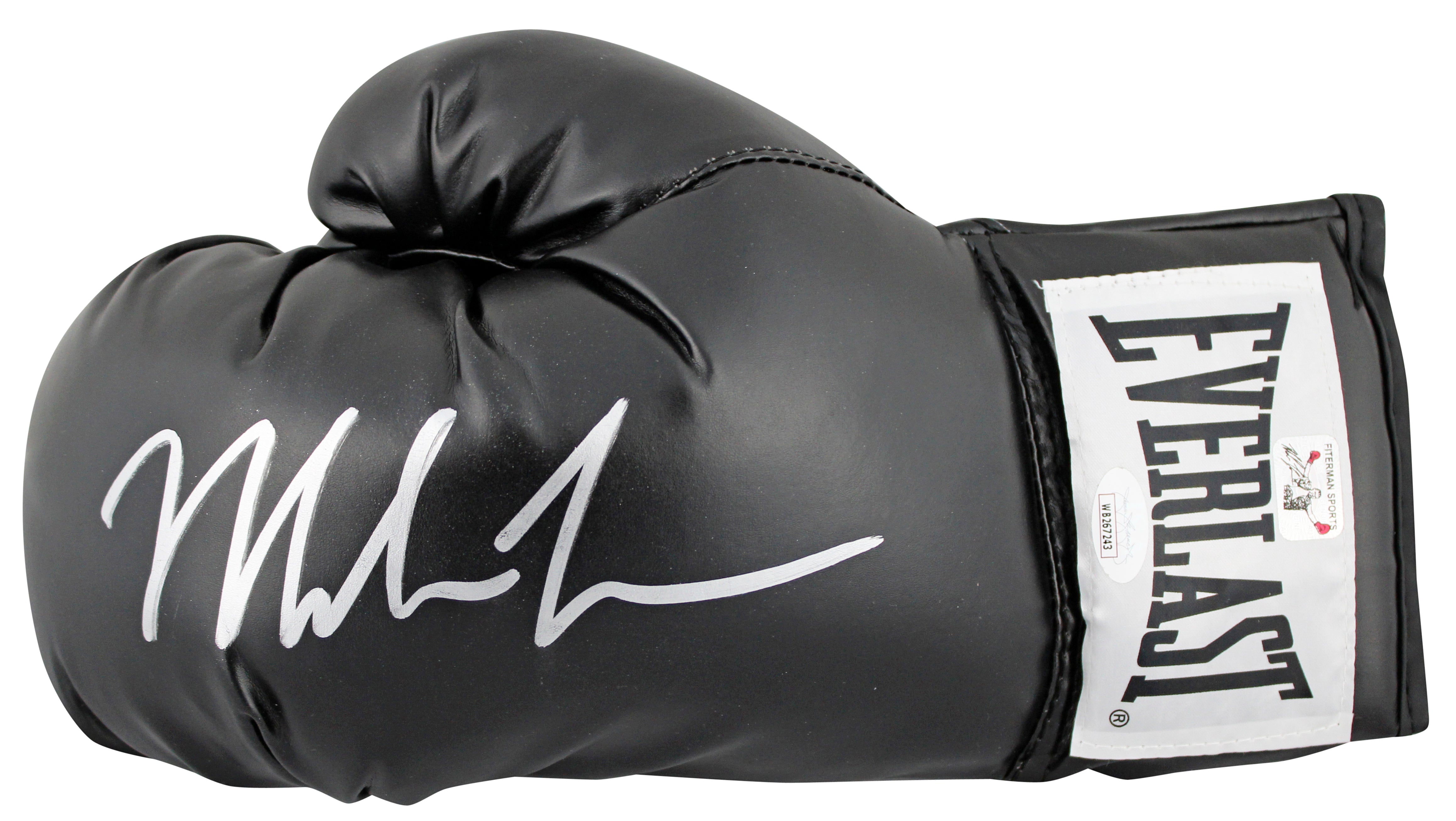 Mike Tyson Authentic Signed Black Left Hand Everlast Boxing Glove JSA Witness