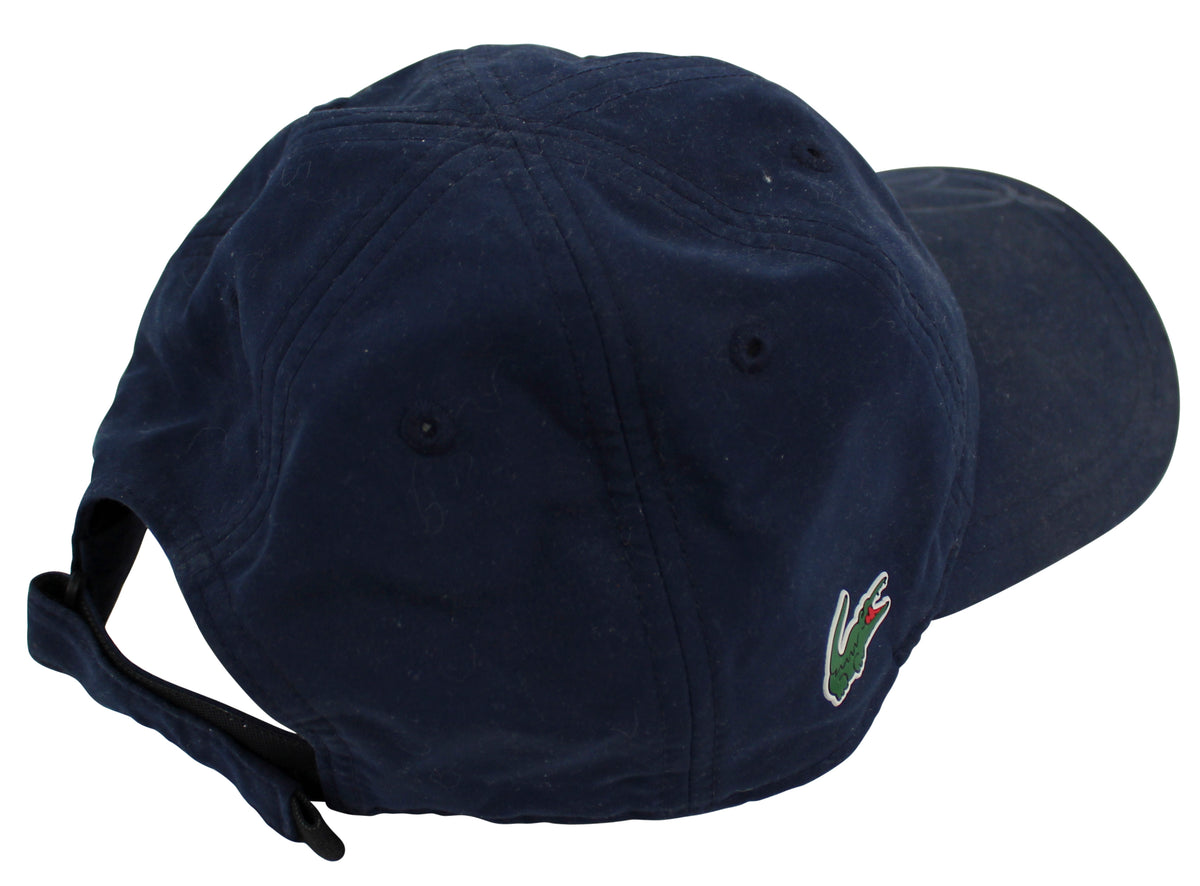 Novak Djokovic Authentic Signed Navy Blue Lacoste Match Used Hat BAS #AB77952