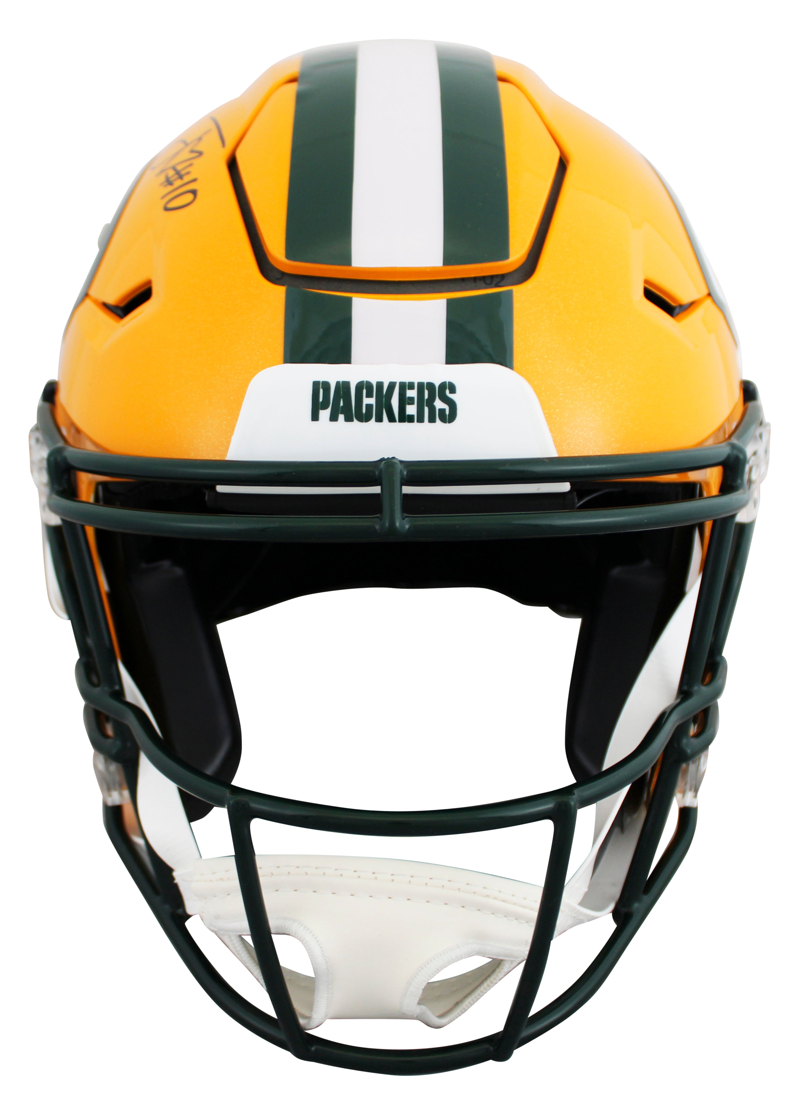 Packers Jordan Love Authentic Signed Riddell Speed Flex Full Size Helmet BAS