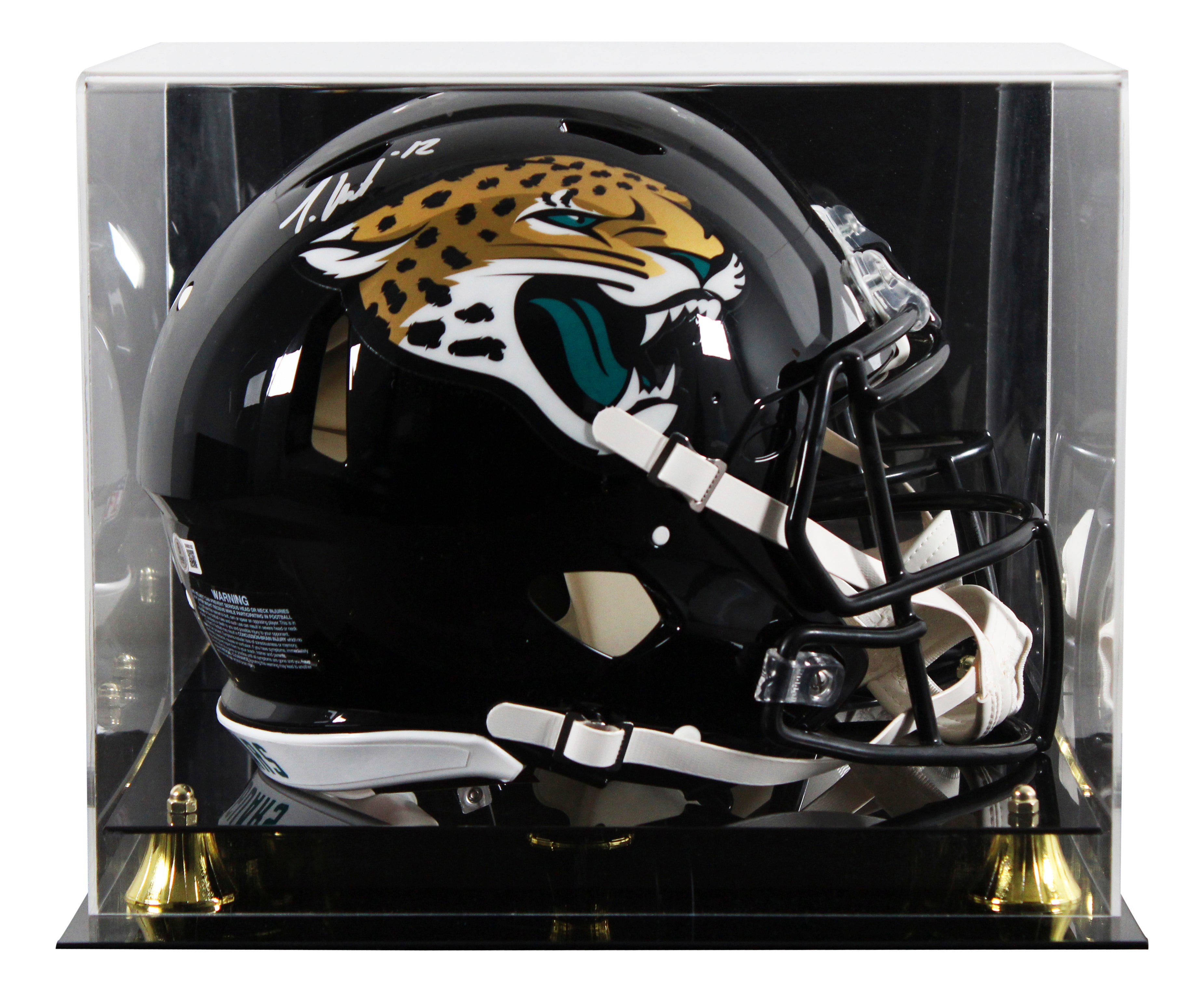 Jaguars Travis Hunter Signed Full Size Speed Proline Helmet W/ Case BAS Witness