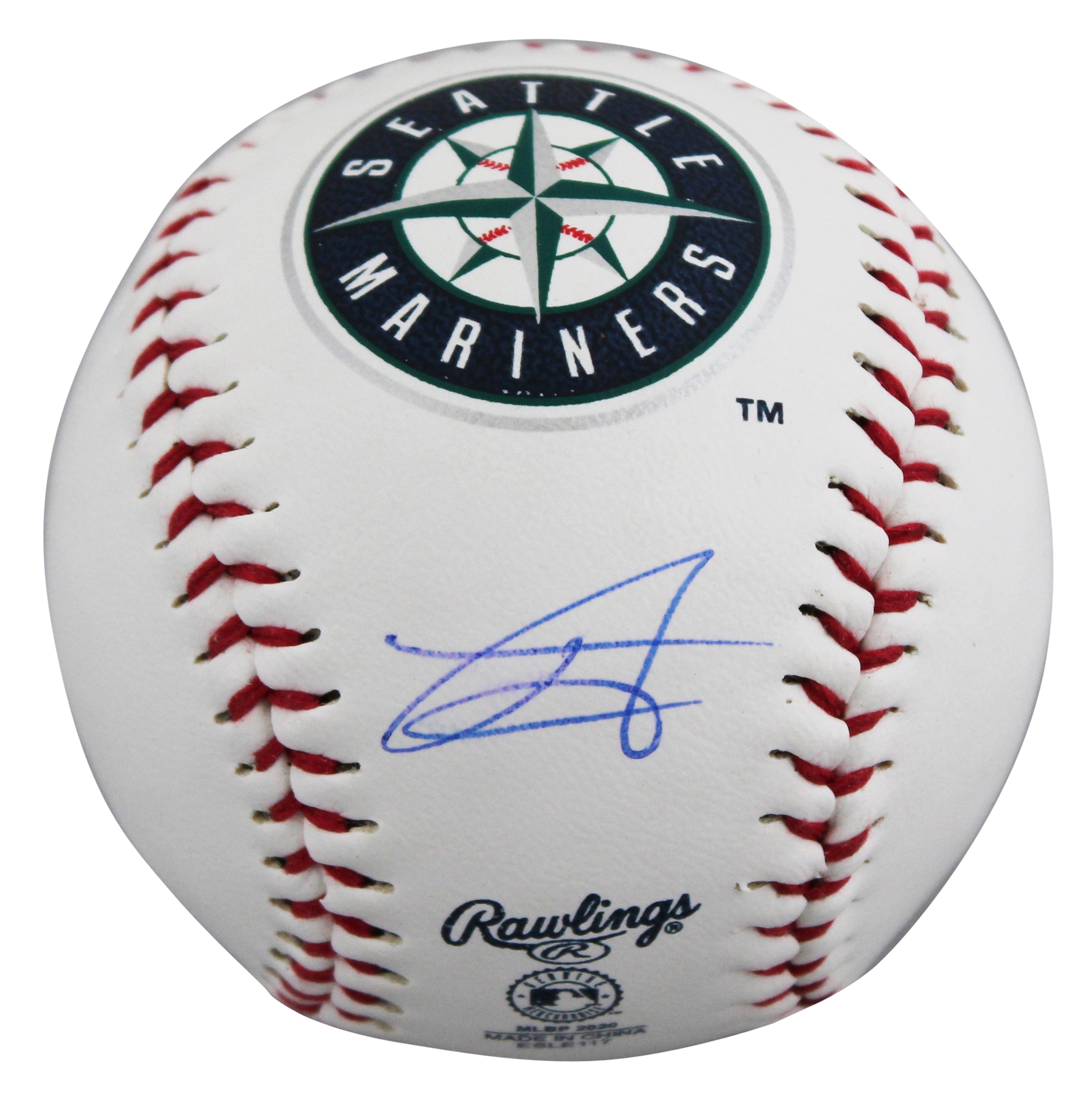 Mariners Julio Rodriguez Signed Seattle Mariners Logo OML Baseball BAS #BX68741