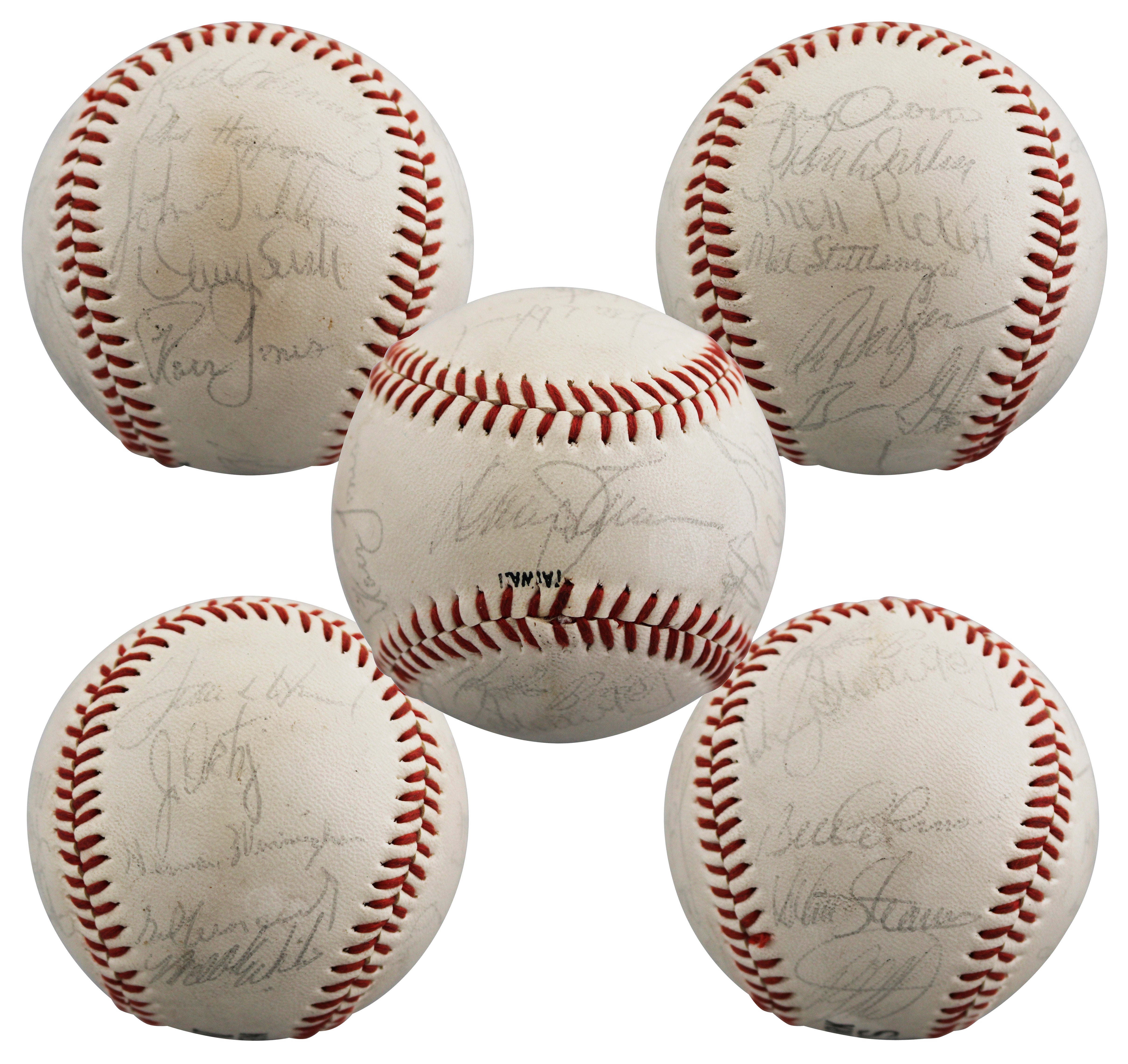 1984 Mets (22) Hernandez, Darling, Strawberry +19 Signed Baseball BAS #AE64194