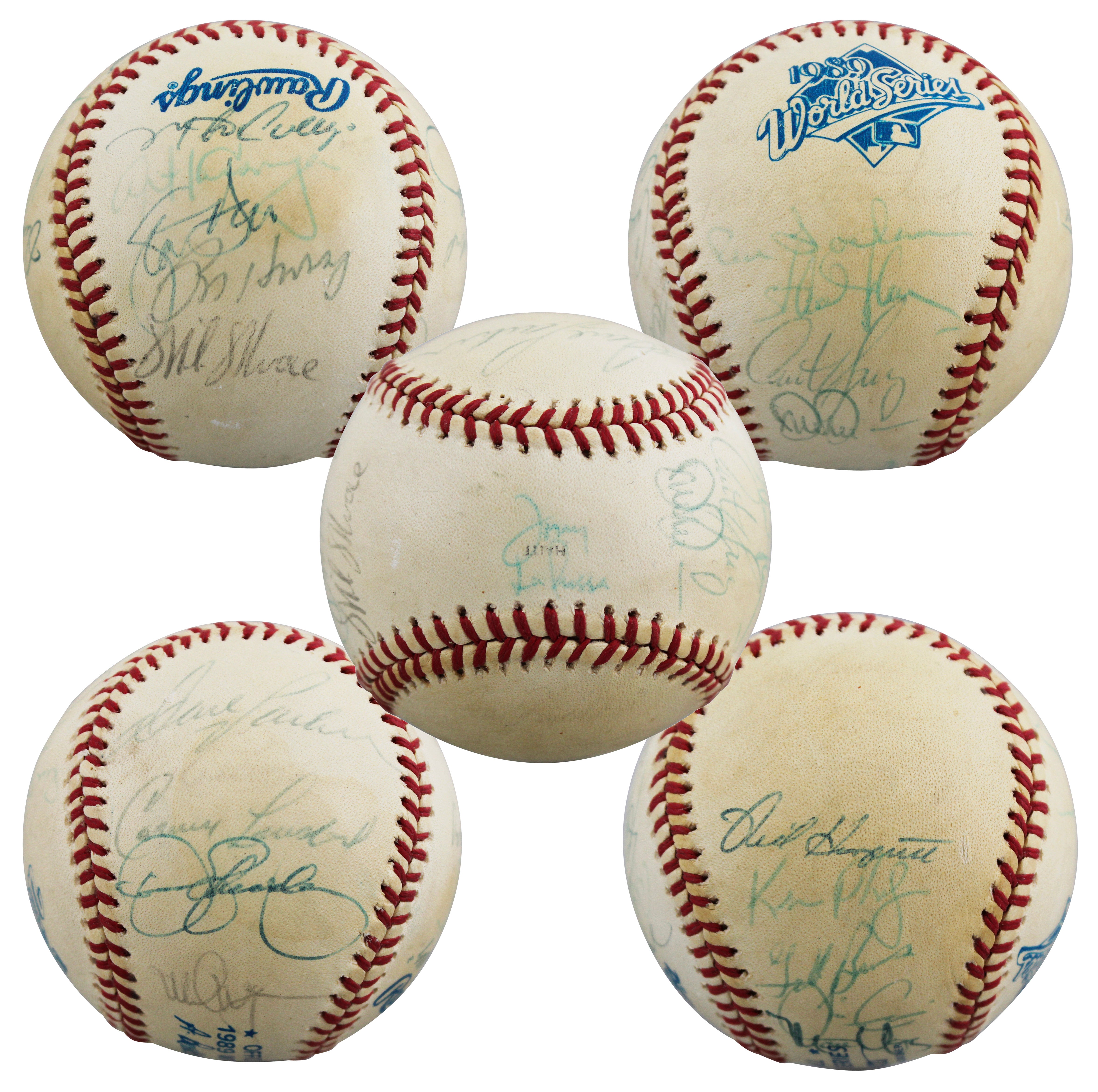 1989 Athletics (26) LaRussa, Parker, Eckersley +23 Signed Baseball BAS #AE64196