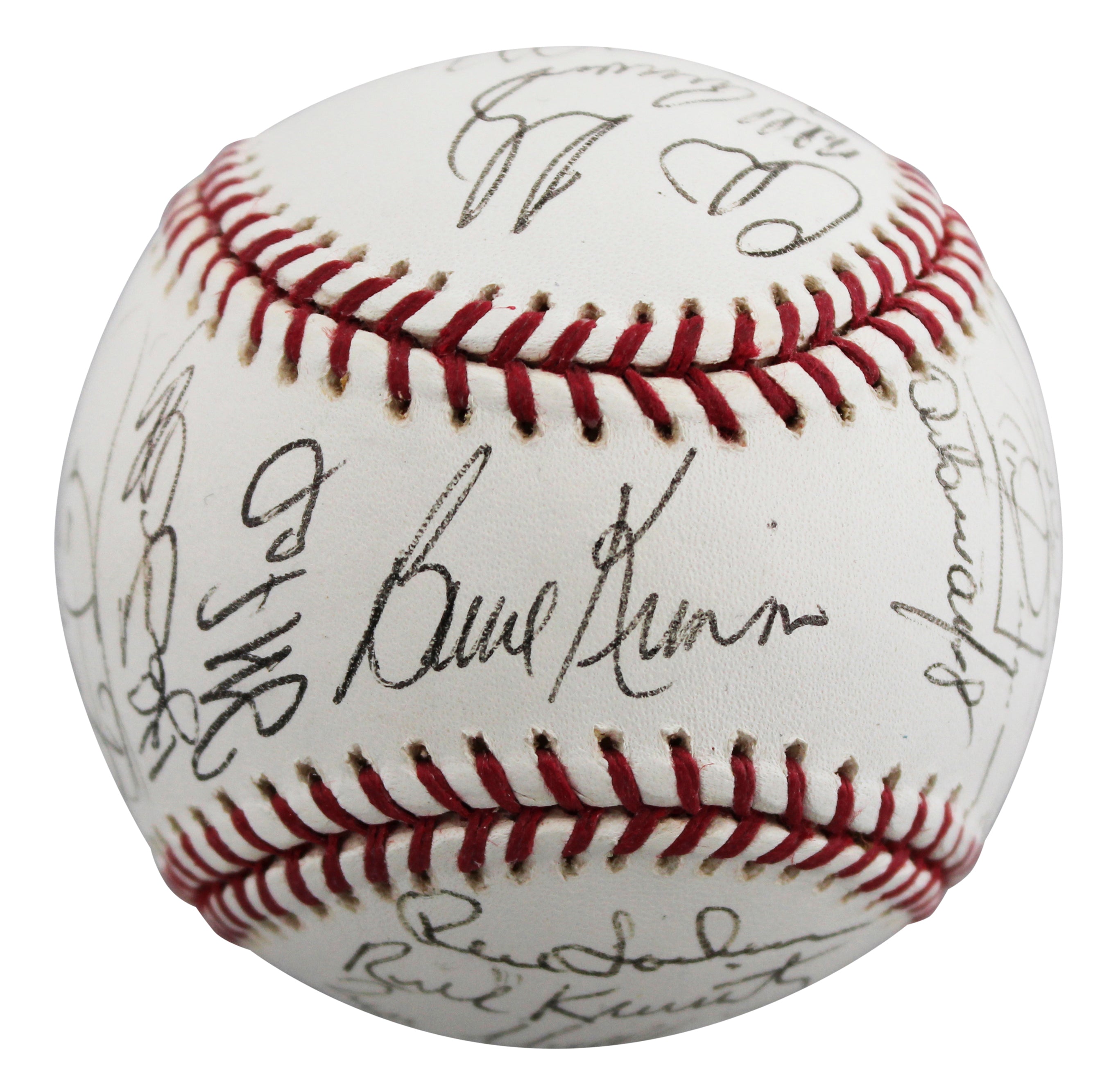 2002 Cubs (28) Santo, McGriff, Bellhorn +25 Signed OML Baseball BAS #AE64195