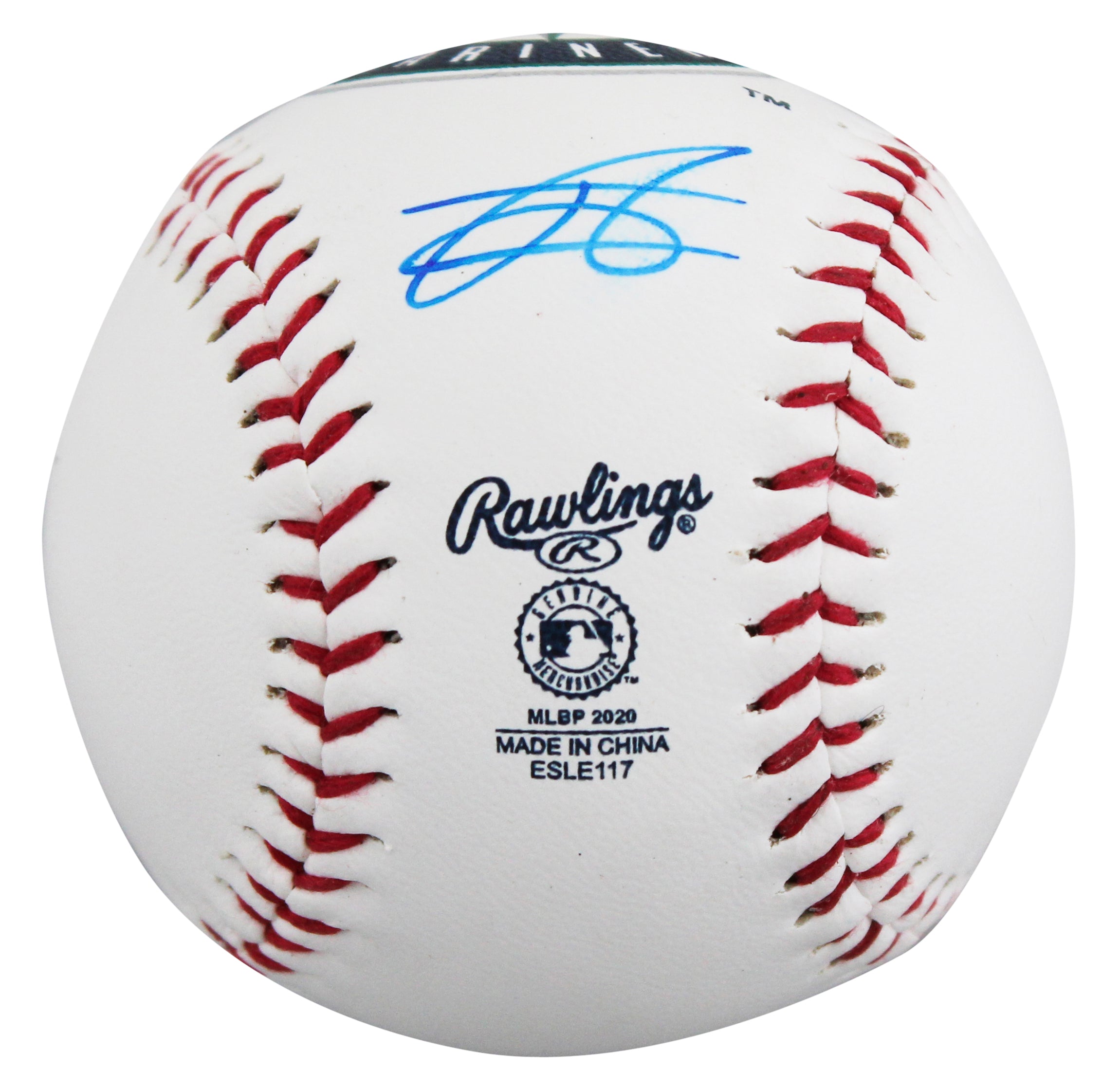 Mariners Julio Rodriguez Signed Seattle Mariners Logo OML Baseball BAS #BX68733