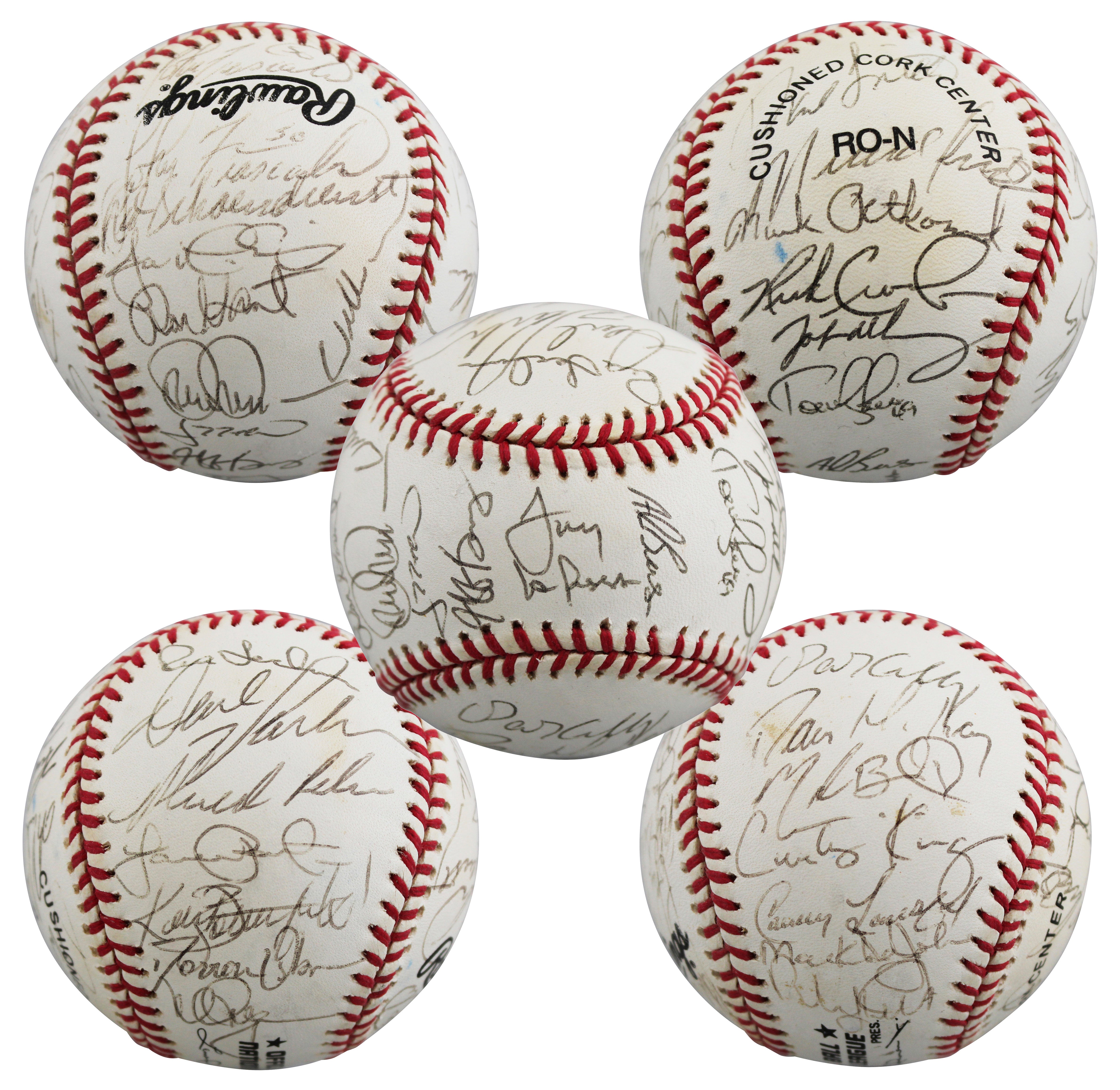 1998 Cardinals (32) Parker, Schoendienst, LaRussa +29 Signed ONL Baseball BAS