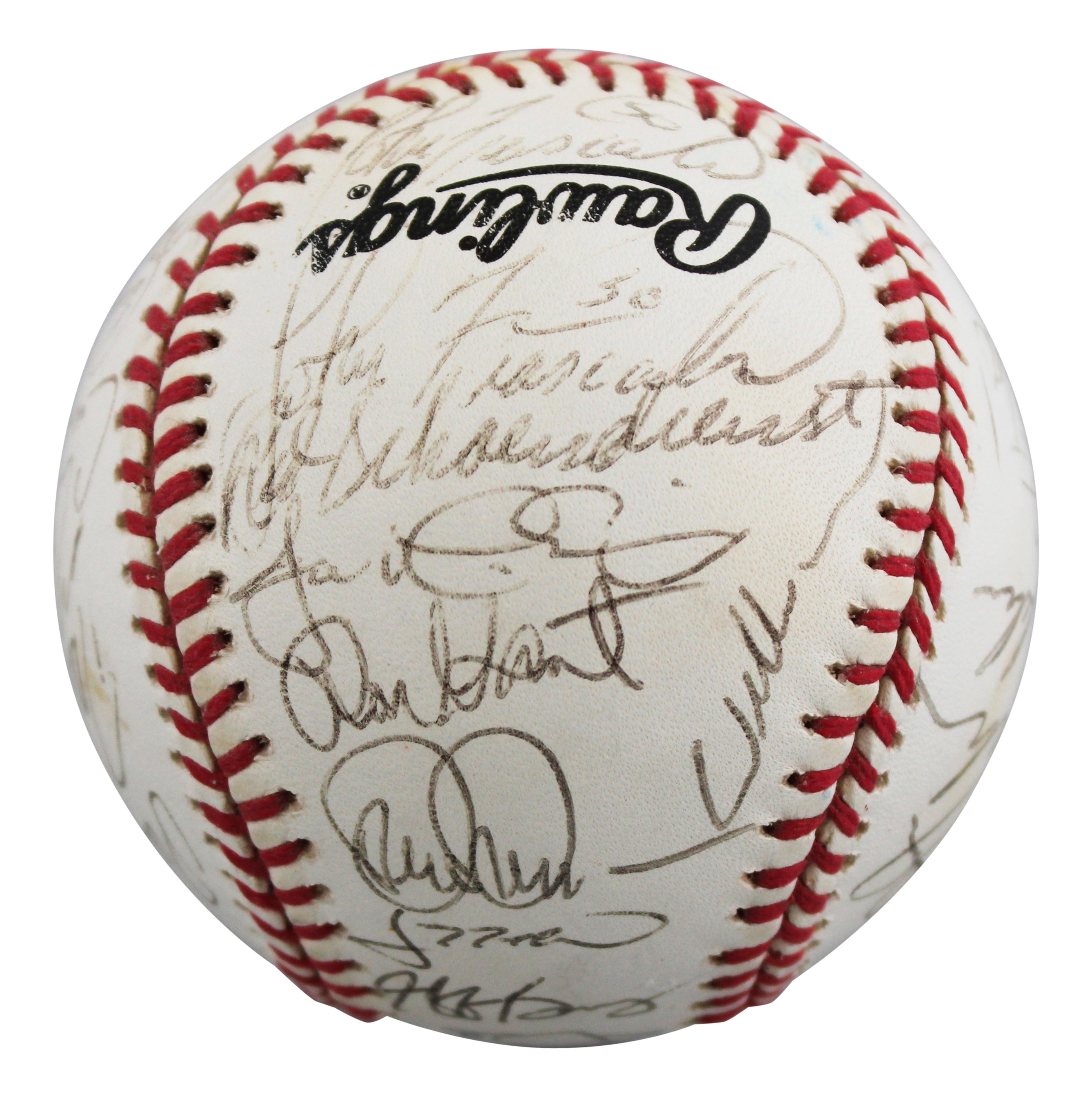 1998 Cardinals (32) Parker, Schoendienst, LaRussa +29 Signed ONL Baseball BAS