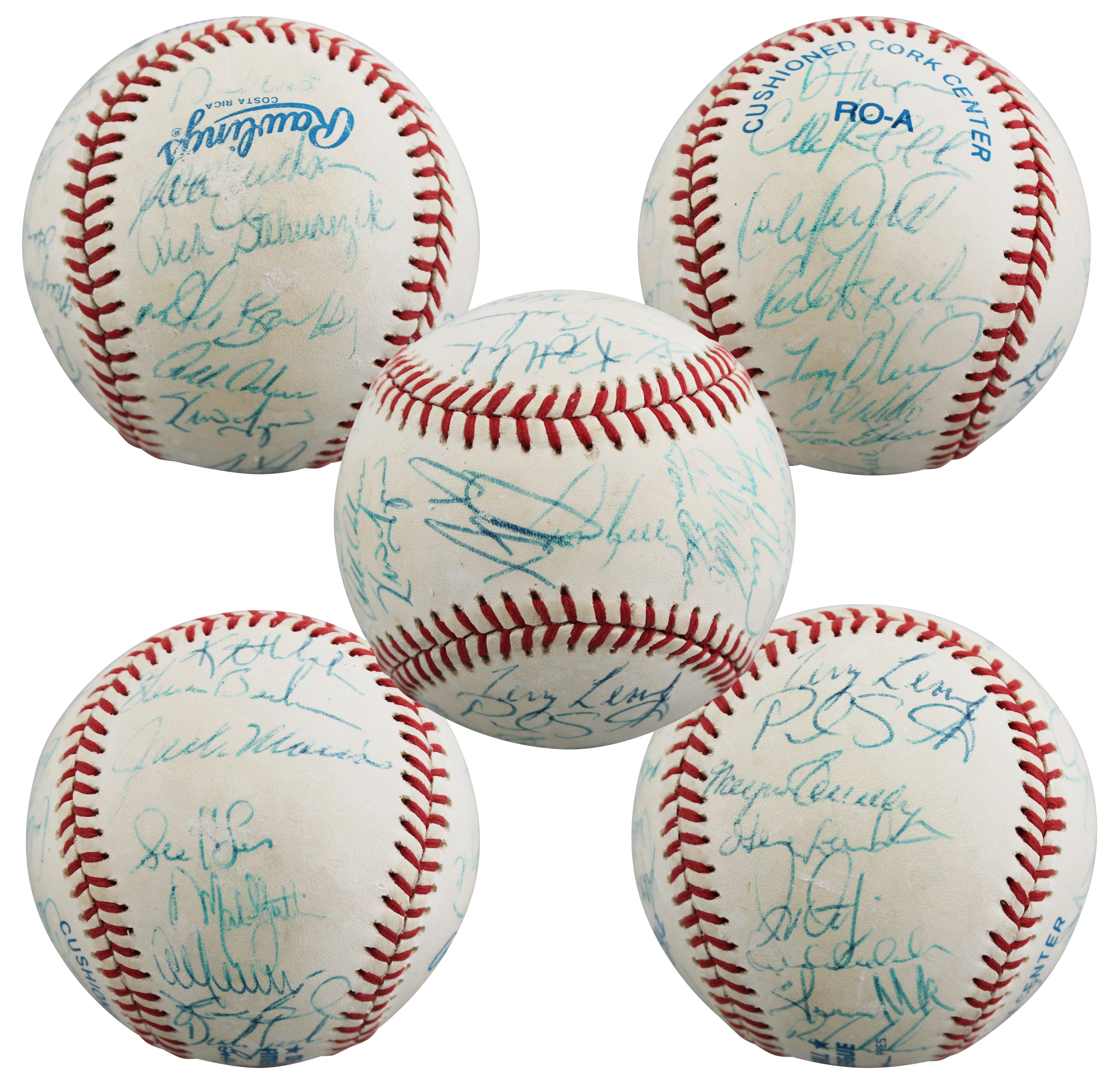 1991 Twins (31) Morris, Olica, Puckett +28 Signed OAL Baseball BAS #AE64192