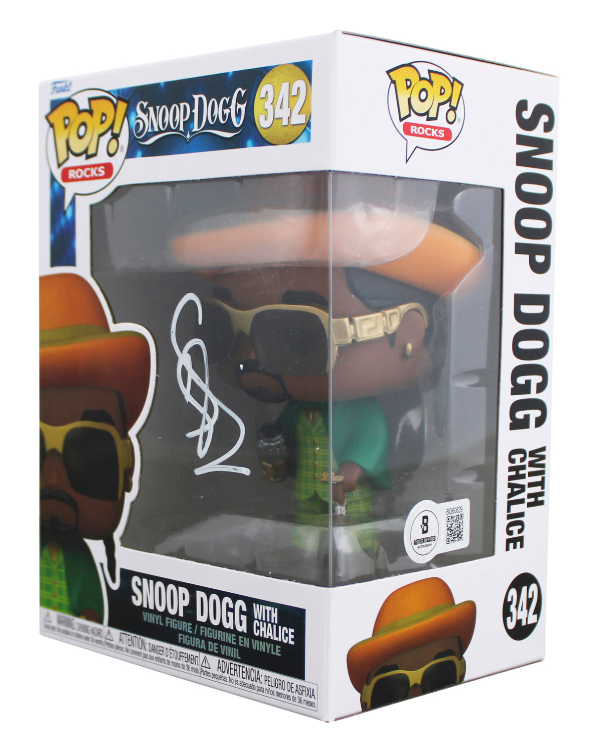 Snoop Dogg Signed Snoop Dogg With Chalice #342 Funko Pop Figure BAS #BQ60829