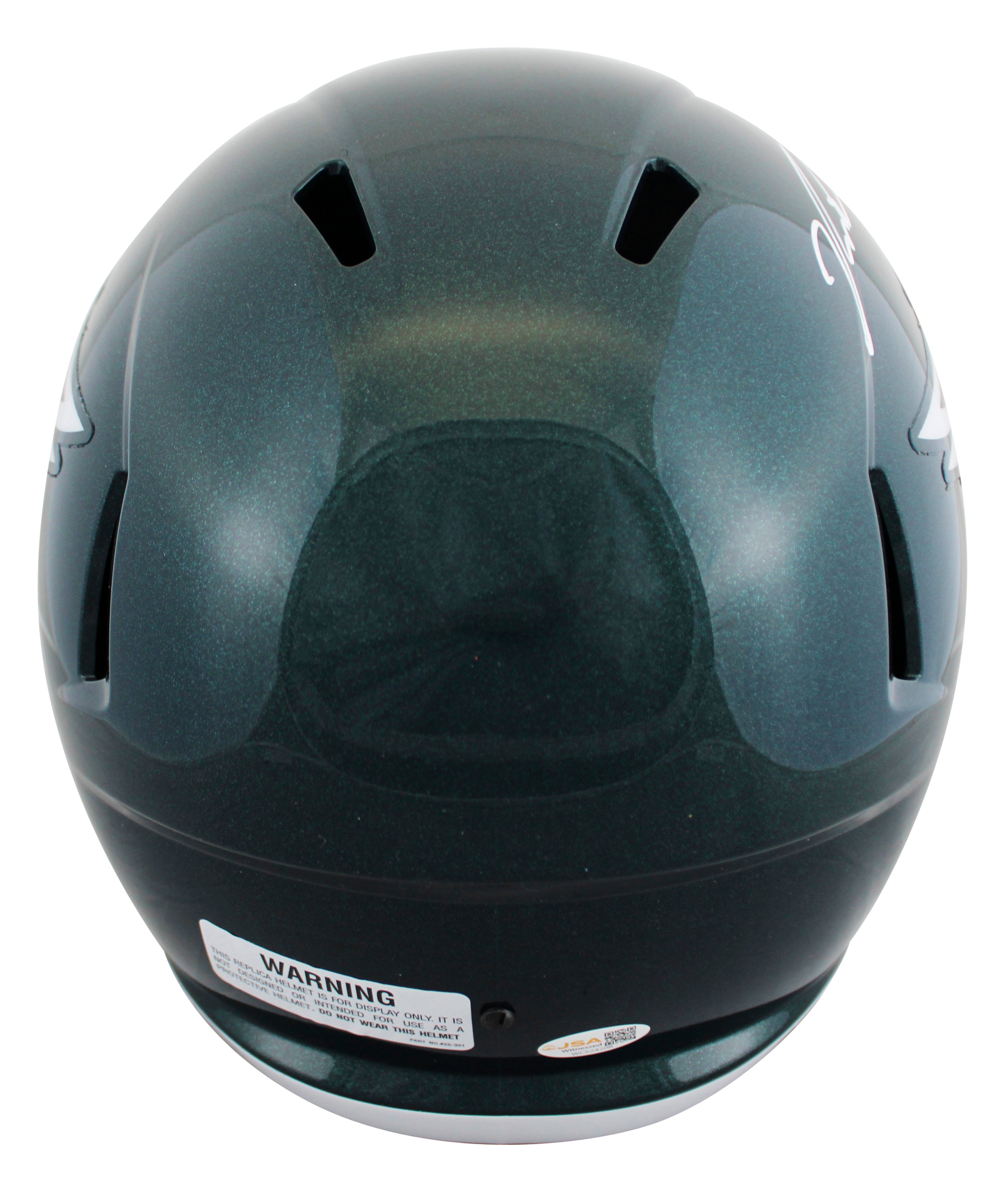 Eagles Jalen Carter Signed Full Size Speed Rep Helmet W/ Case JSA Witness