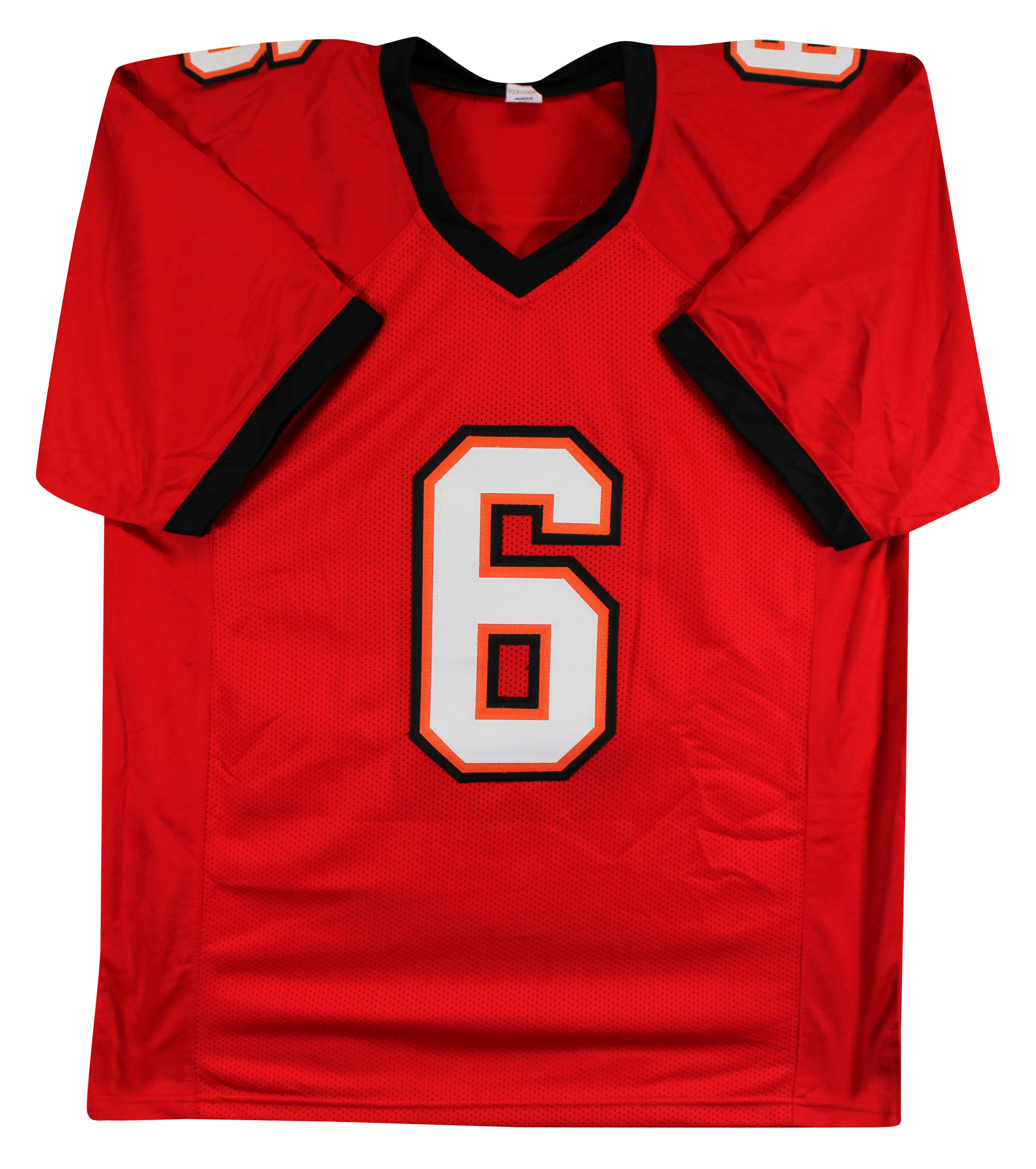 Baker Mayfield Authentic Signed Red Pro Style Jersey Autographed BAS Witnessed