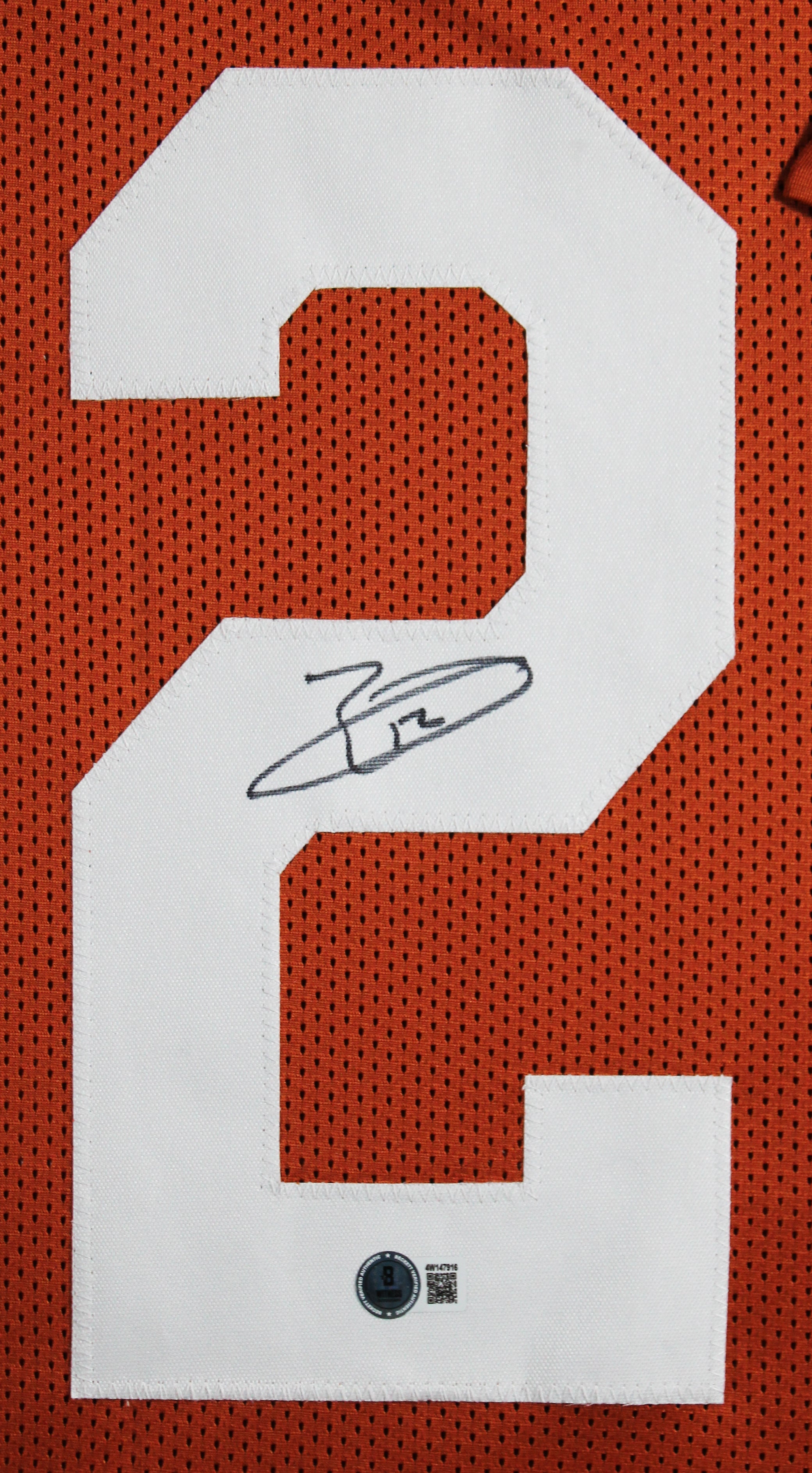 Texas Earl Thomas Authentic Signed Burnt Orange Pro Style Framed Jersey BAS Wit