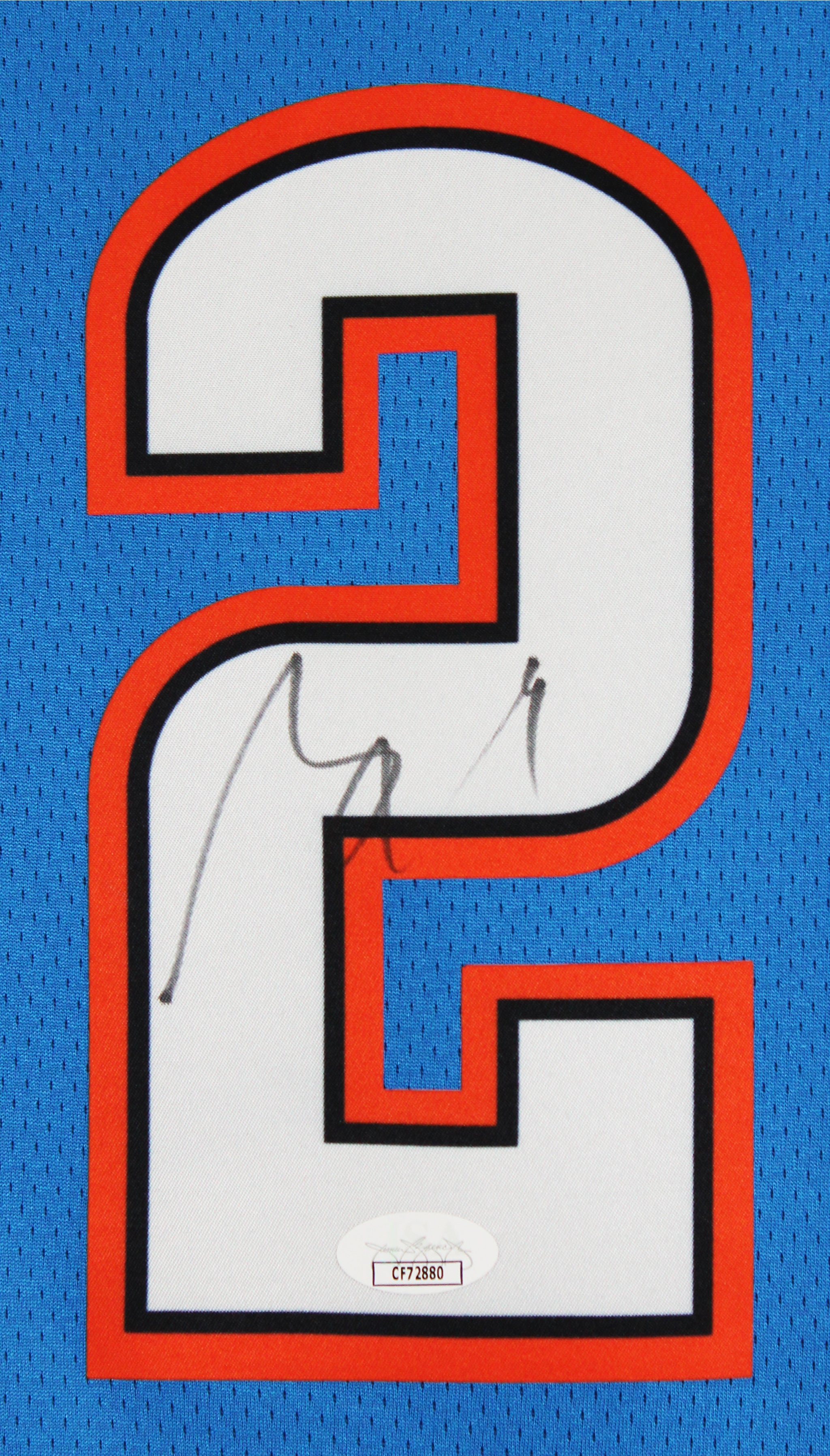 Thunder Shai Gilgeous-Alexander Signed Blue Nike Icon Edition Jersey JSA