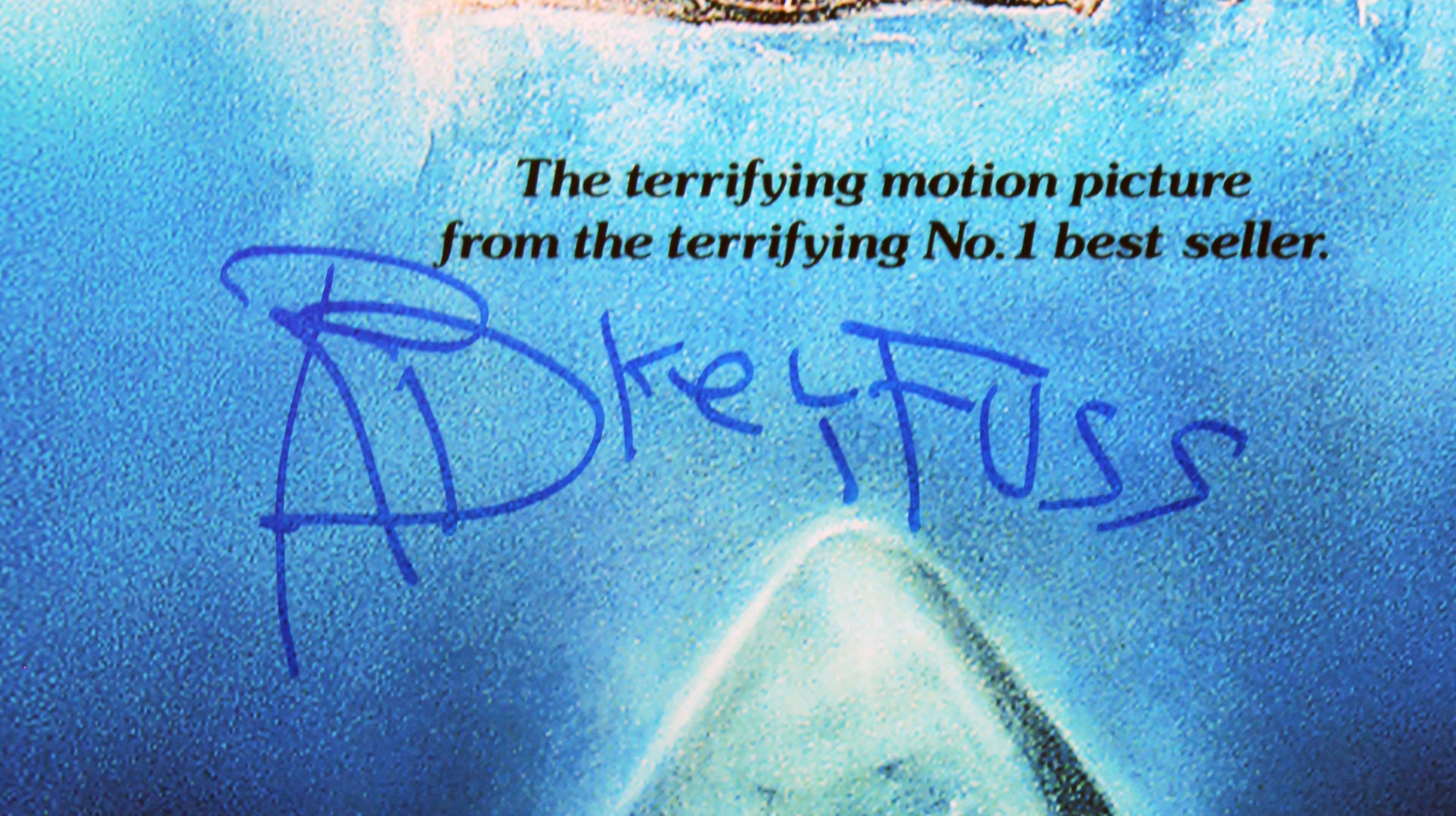 Richard Dreyfuss Jaws Signed 12x18 Mini Movie Poster Photo BAS #BV25100