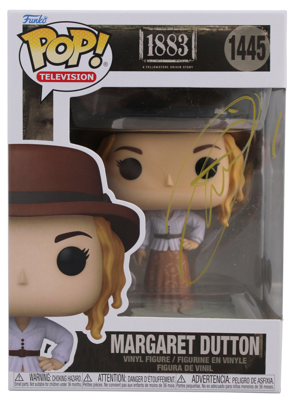 Faith Hill 1883 Signed Margaret Dutton #1445 Funko Pop Vinyl Figure BAS
