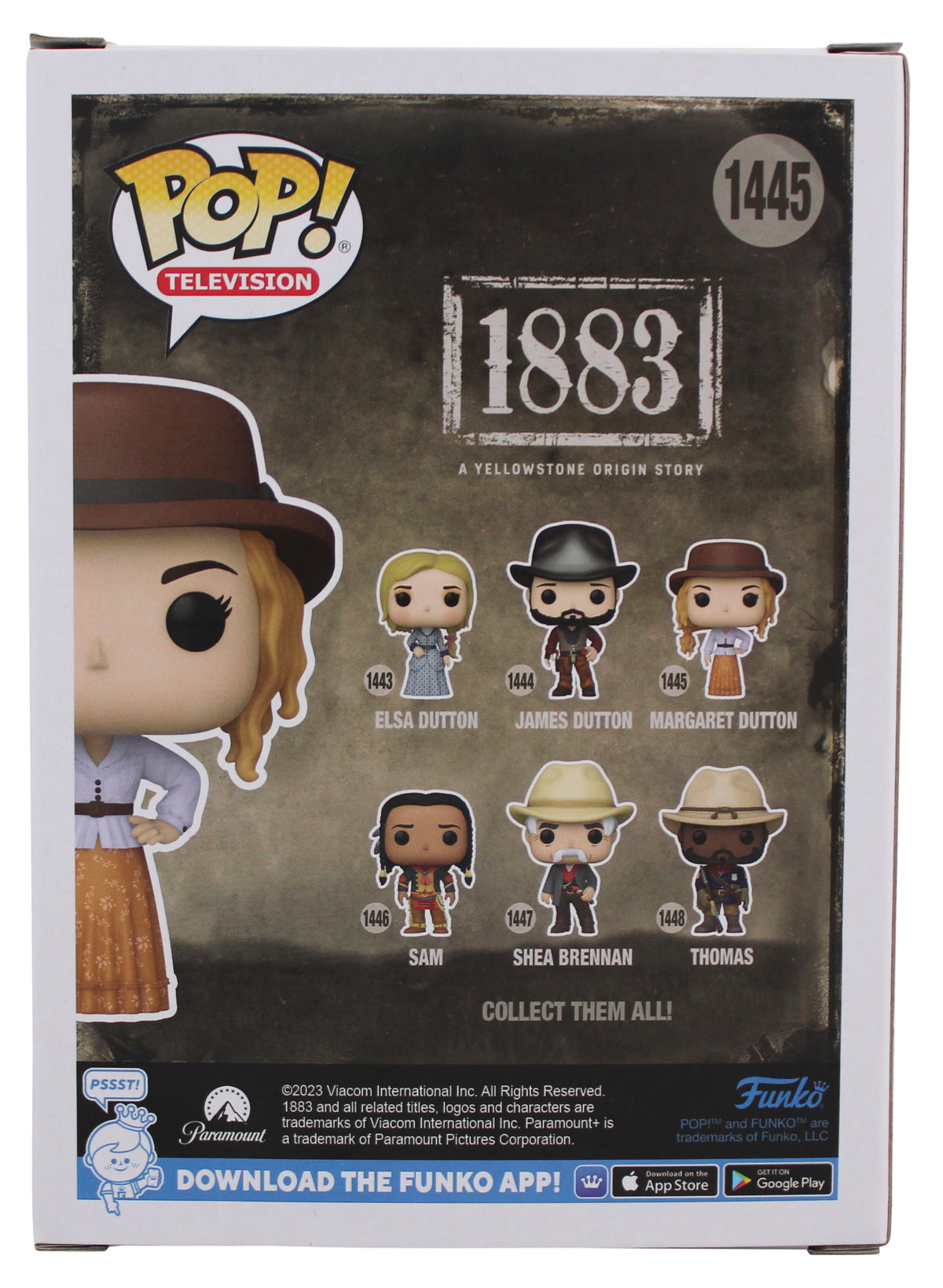 Faith Hill 1883 Signed Margaret Dutton #1445 Funko Pop Vinyl Figure BAS