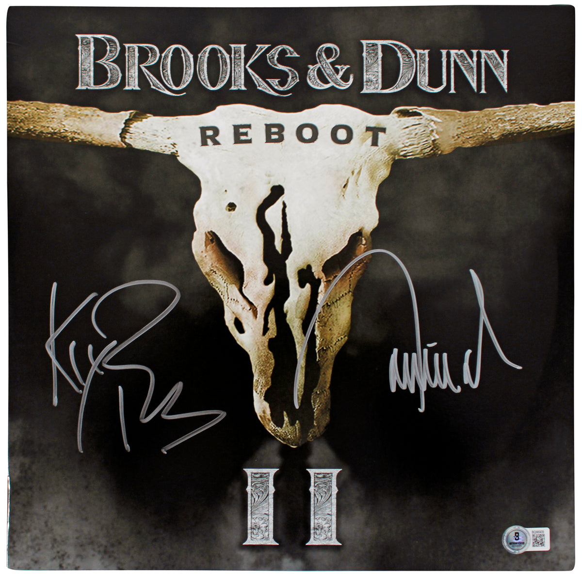 Kix Brooks & Ronnie Dunn Brooks & Dunn Signed Reboot Album Cover W/ Vinyl BAS