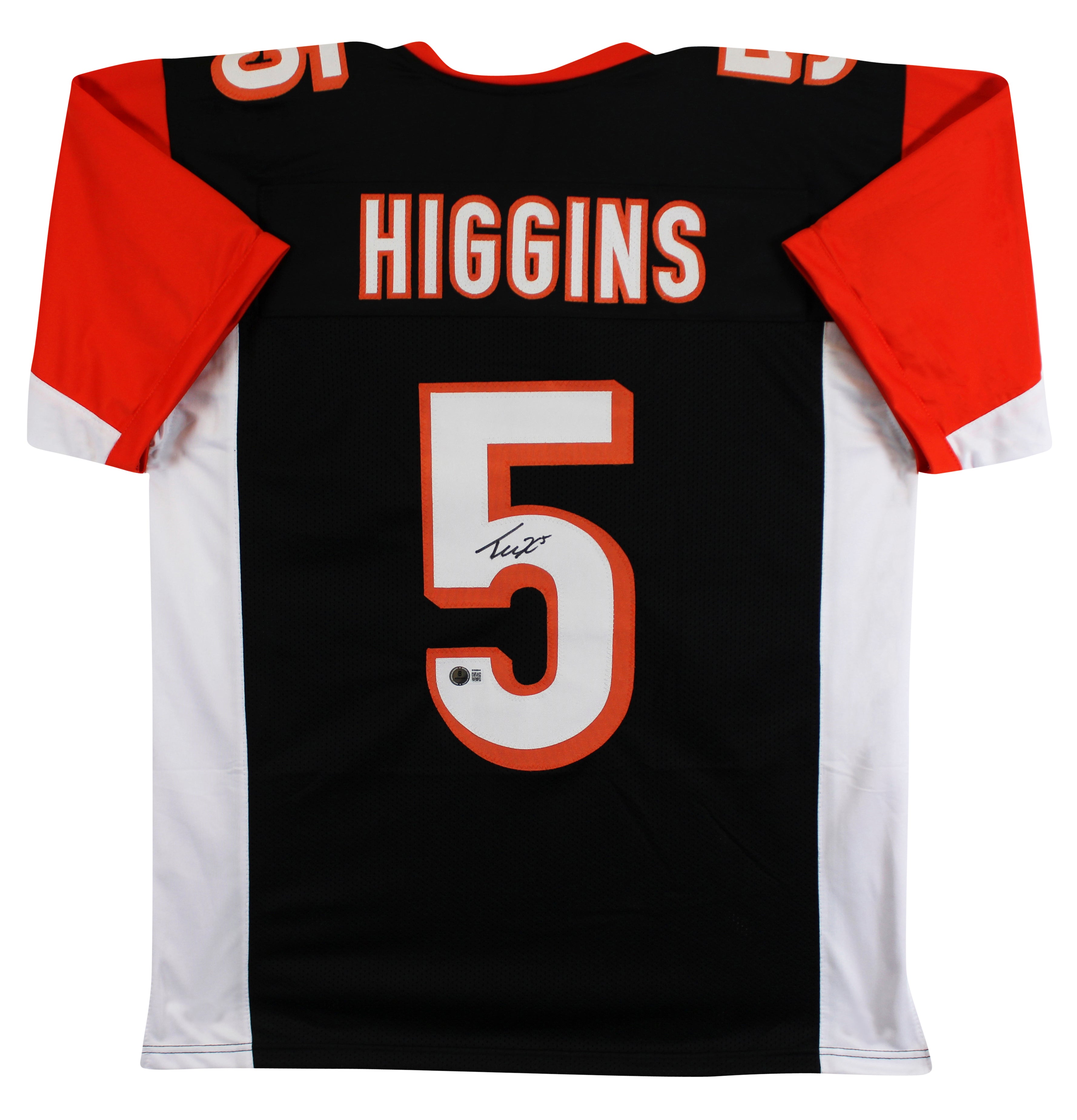 Tee Higgins Authentic Signed Black Pro Style Jersey Autographed BAS