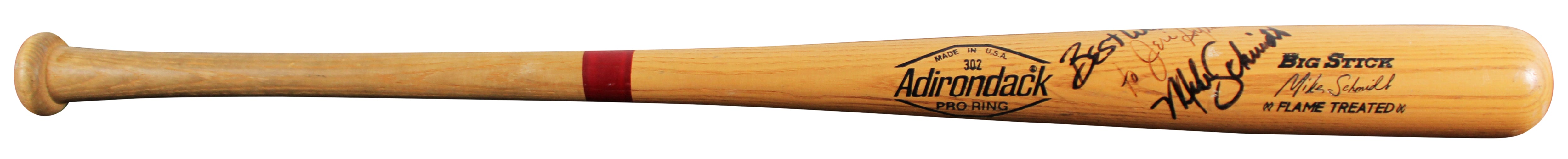 Phillies Mike Schmidt Signed Rawlings Big Stick Player Model Bat BAS #BU55129