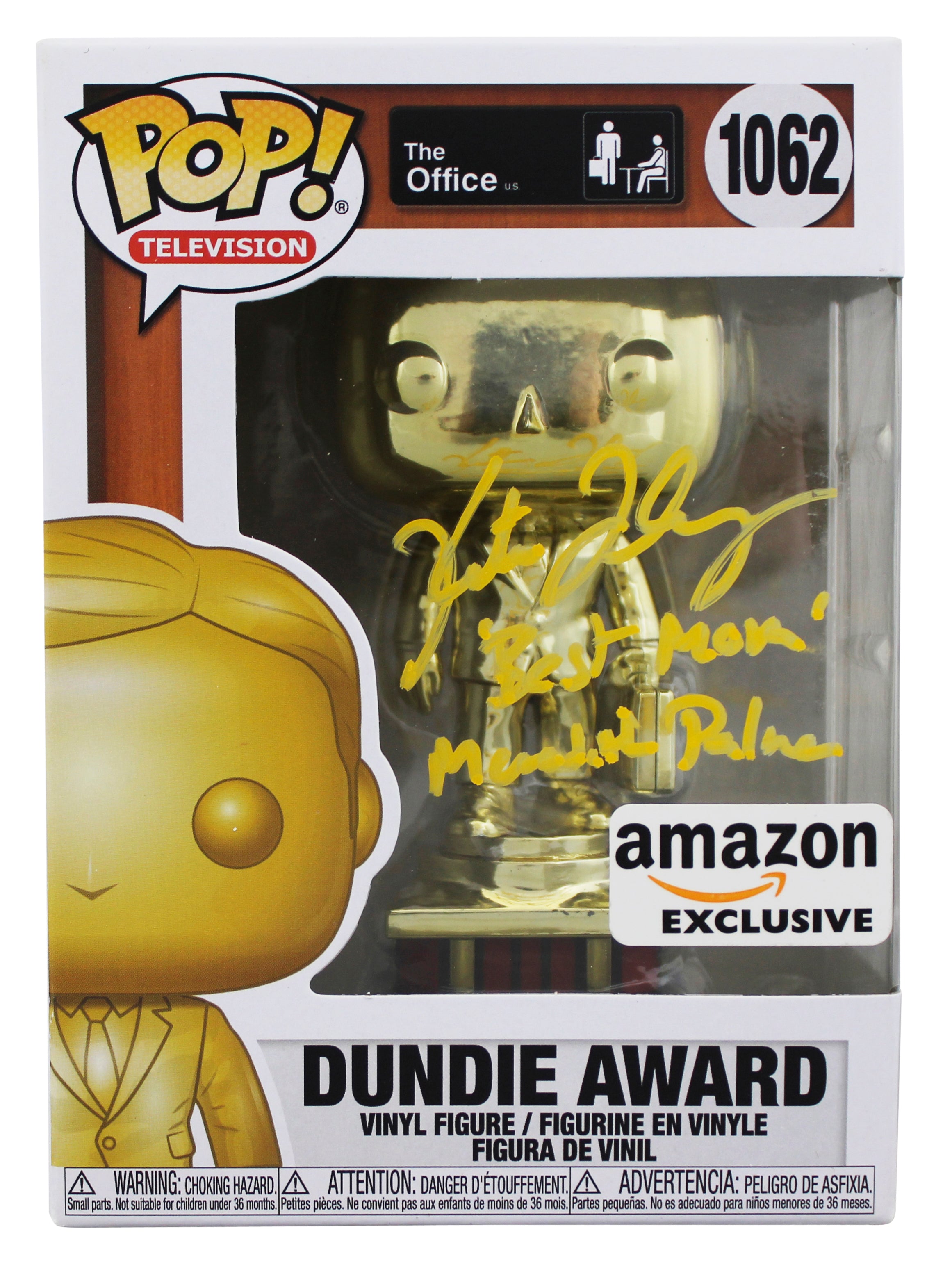 Kate Flannery "2x Insc" Signed Dundie Award #1062 Funko Pop Figure PSA/DNA Itp 2