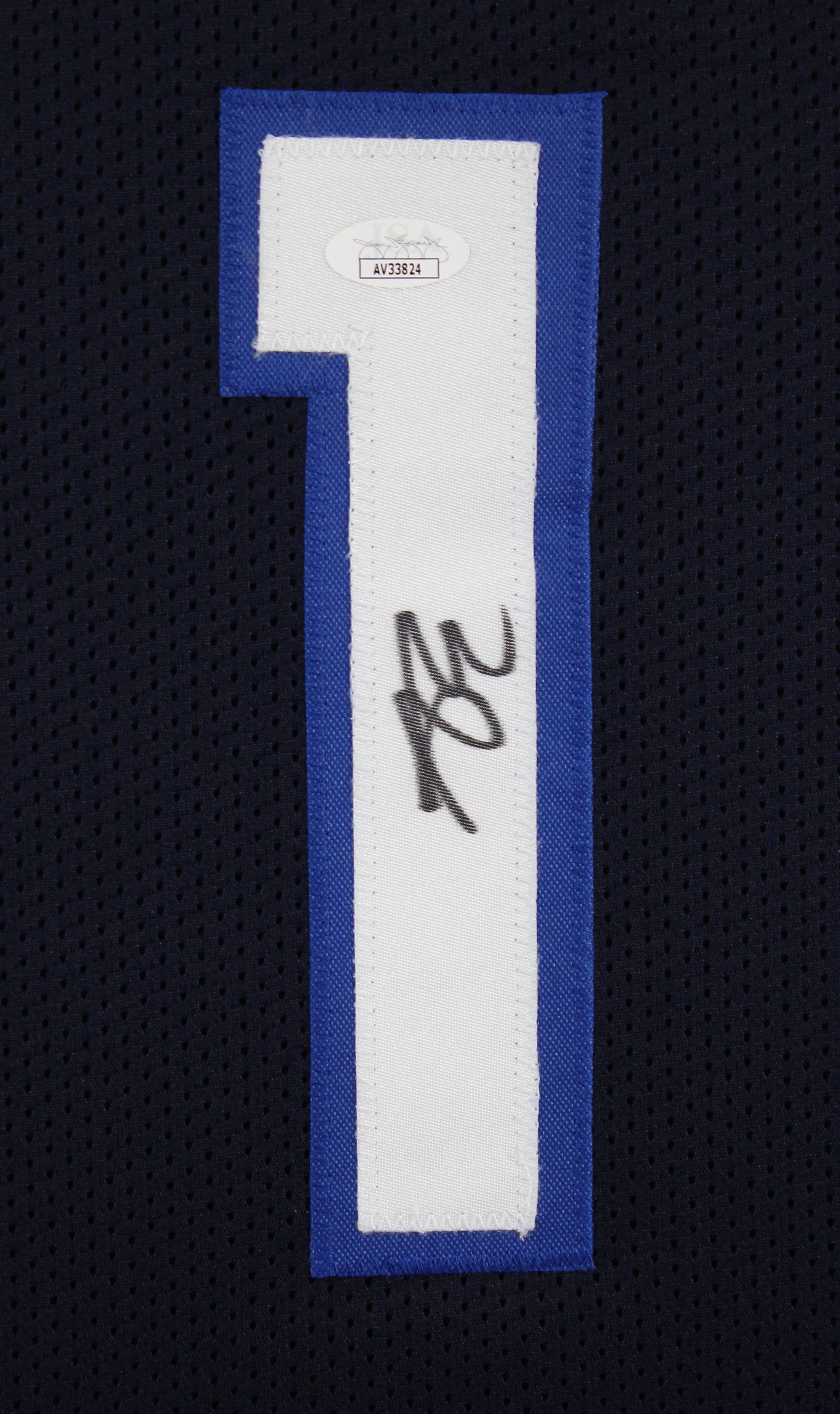 Anthony Edwards Authentic Signed Navy Blue Pro Style Framed Jersey JSA