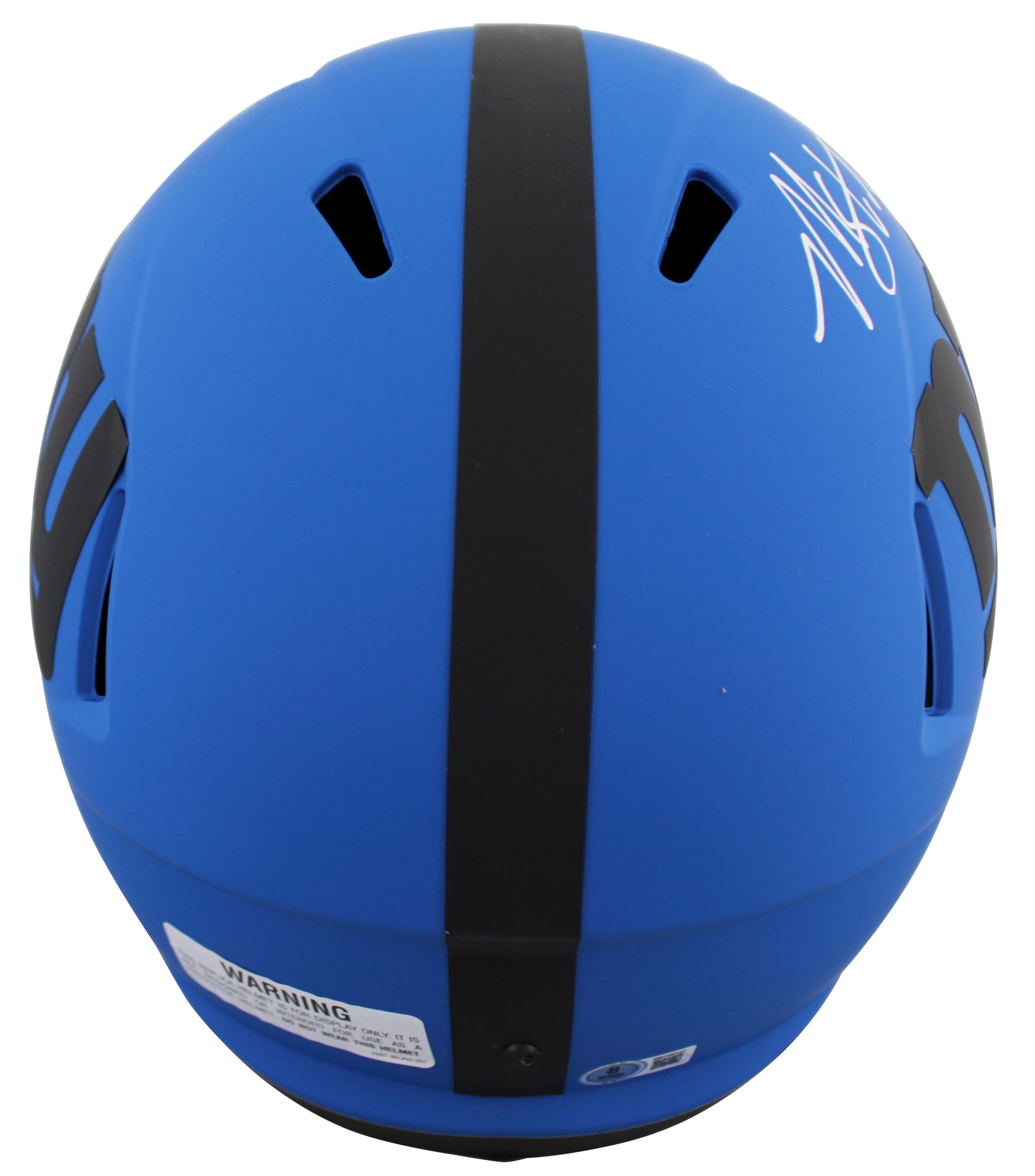 Giants Michael Strahan Signed Rave Full Size Speed Rep Helmet BAS Witnessed