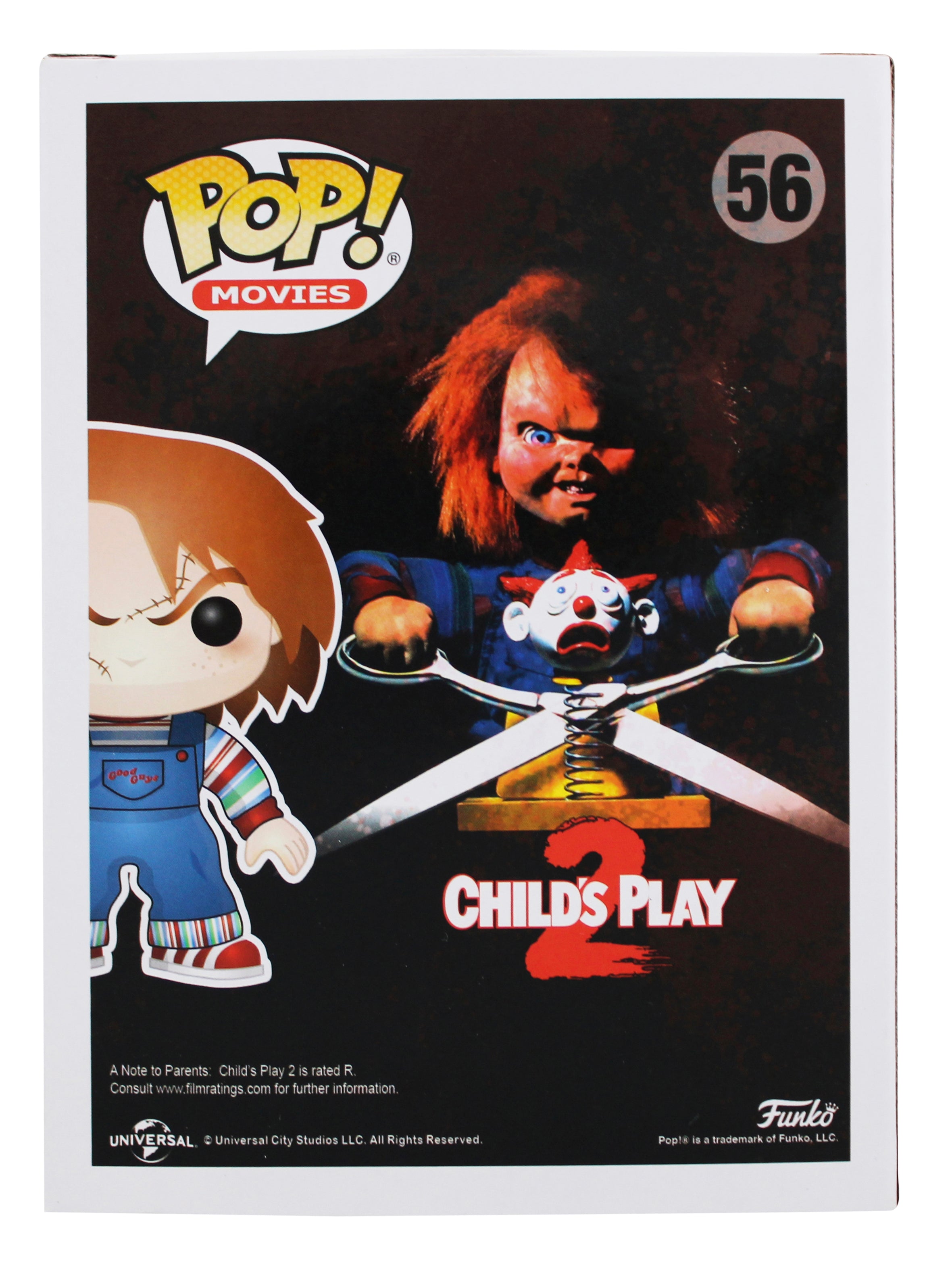 Ed Gale Child's Play 2 "Chucky" Signed Chucky #56 Funko Pop Figure PSA #1C89650