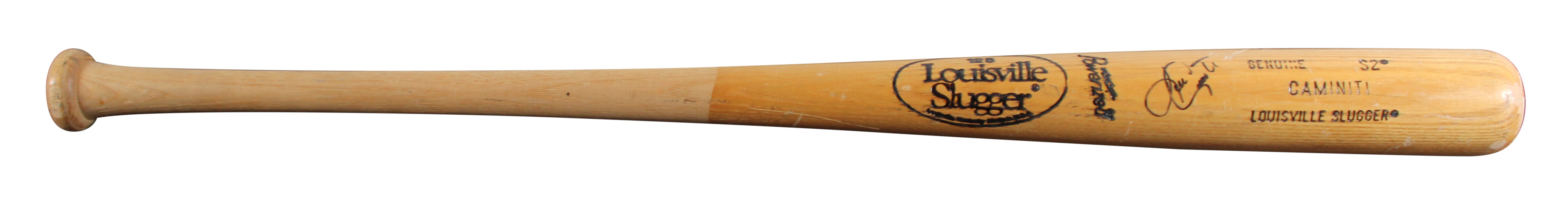 Astros Ken Caminiti Signed Game Used Louisville Slugger Player Model Bat BAS