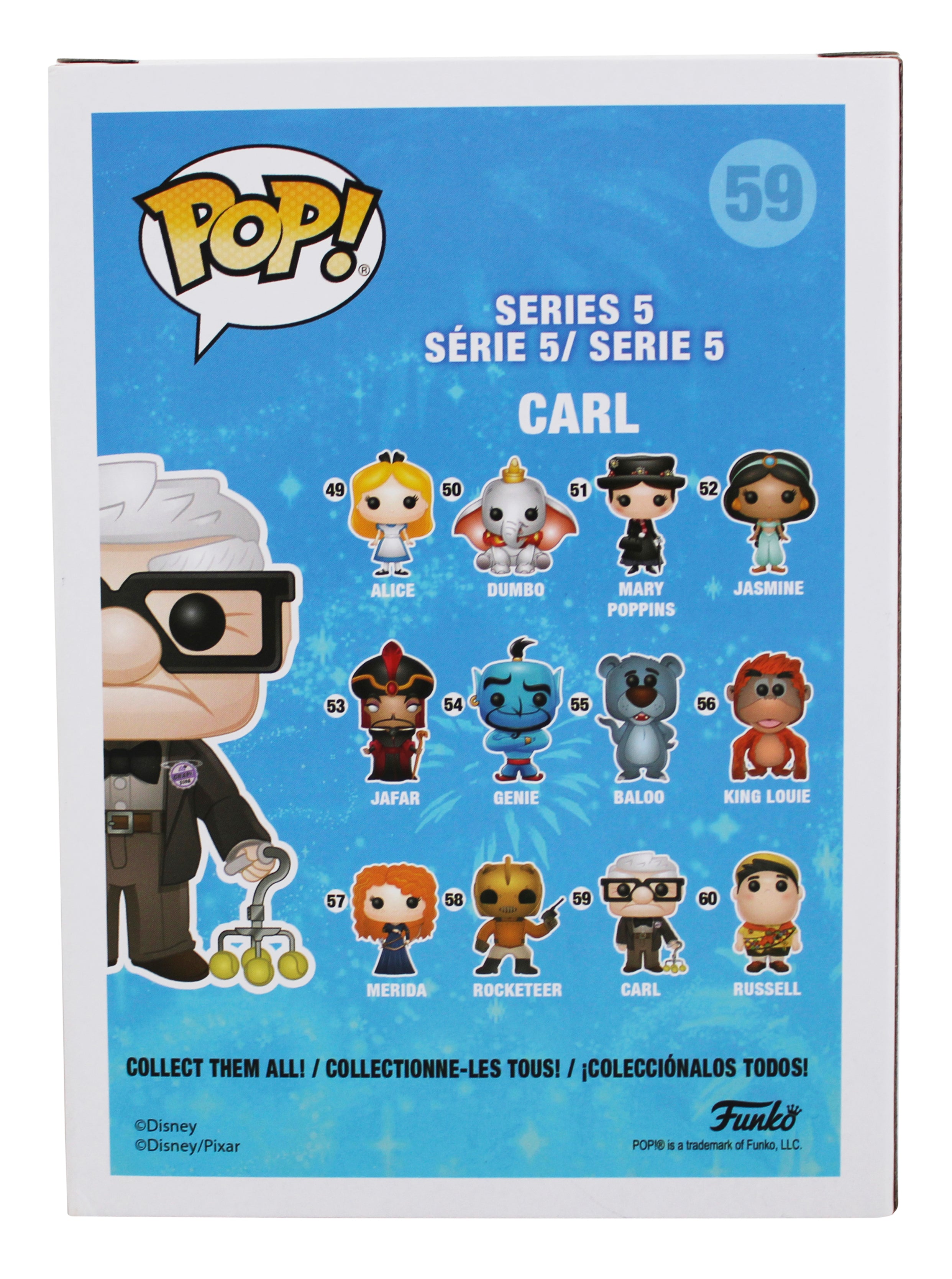 Ed Asner Up Authentic Signed Carl #59 Funko Pop Vinyl Figure JSA #SS13310