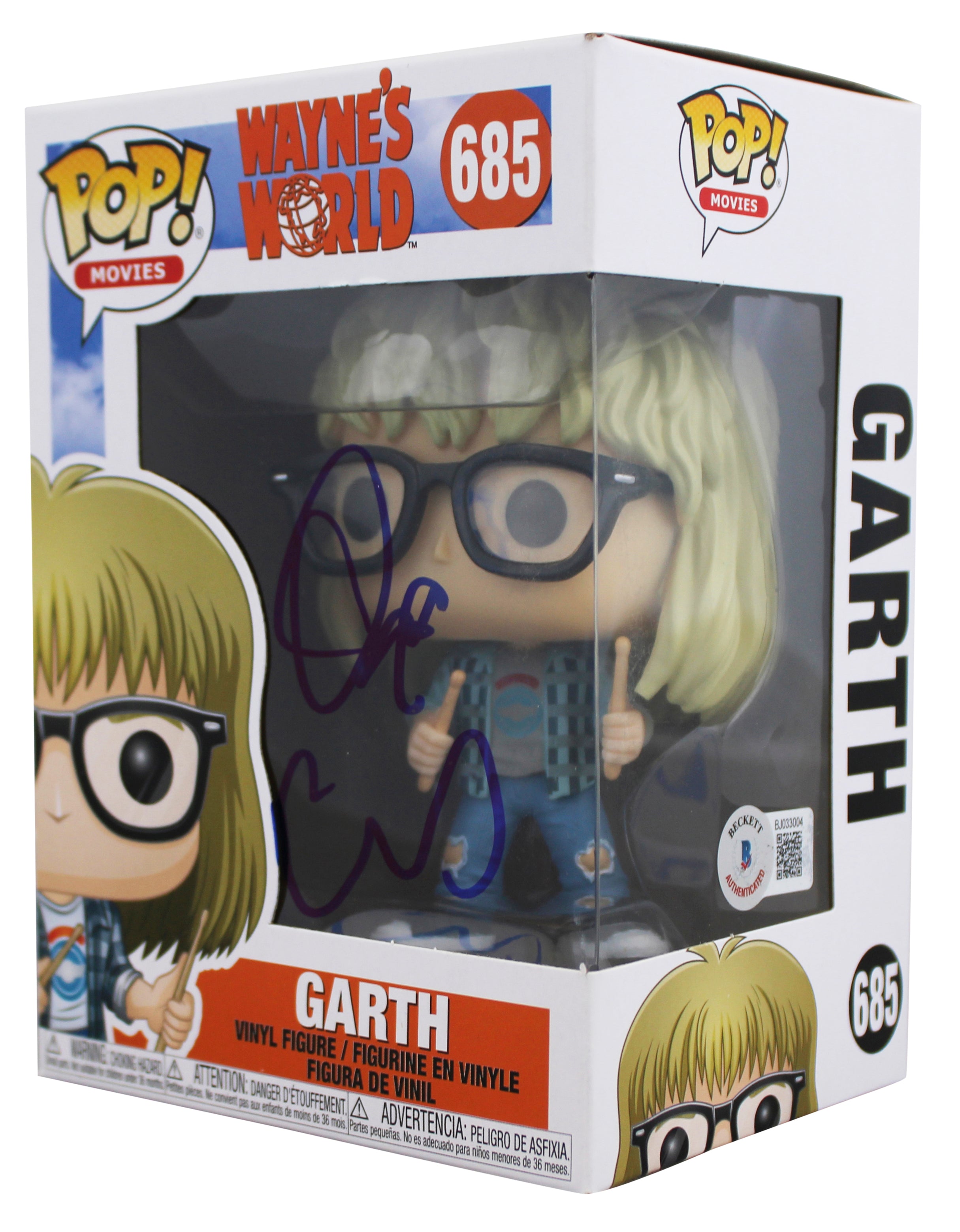 Dana Carvey Wayne's World Signed Garth #685 Funko Pop Vinyl Figure BAS #BJ033004